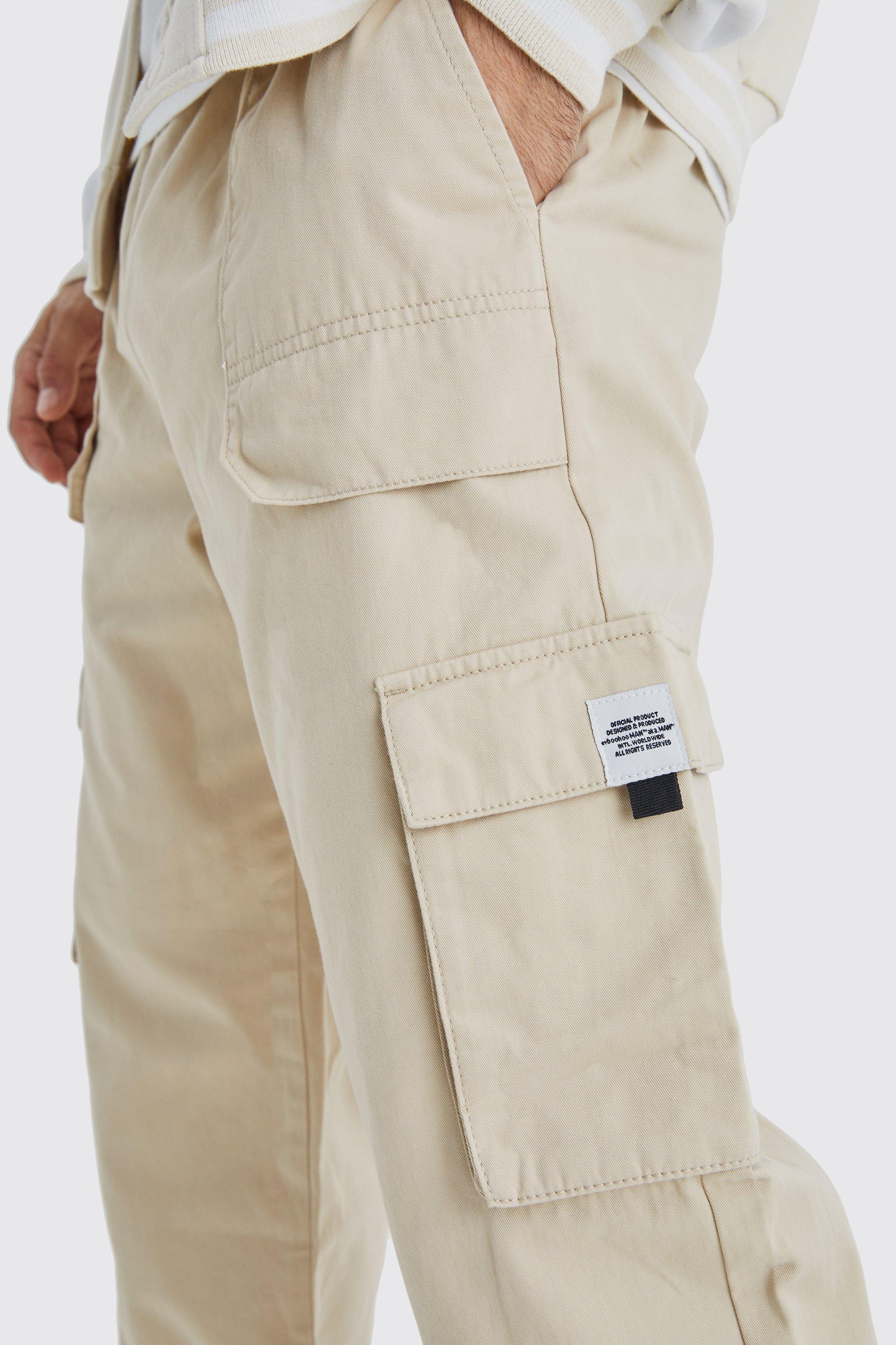 Pantalón deportivo cargo holgado con cintura elástica