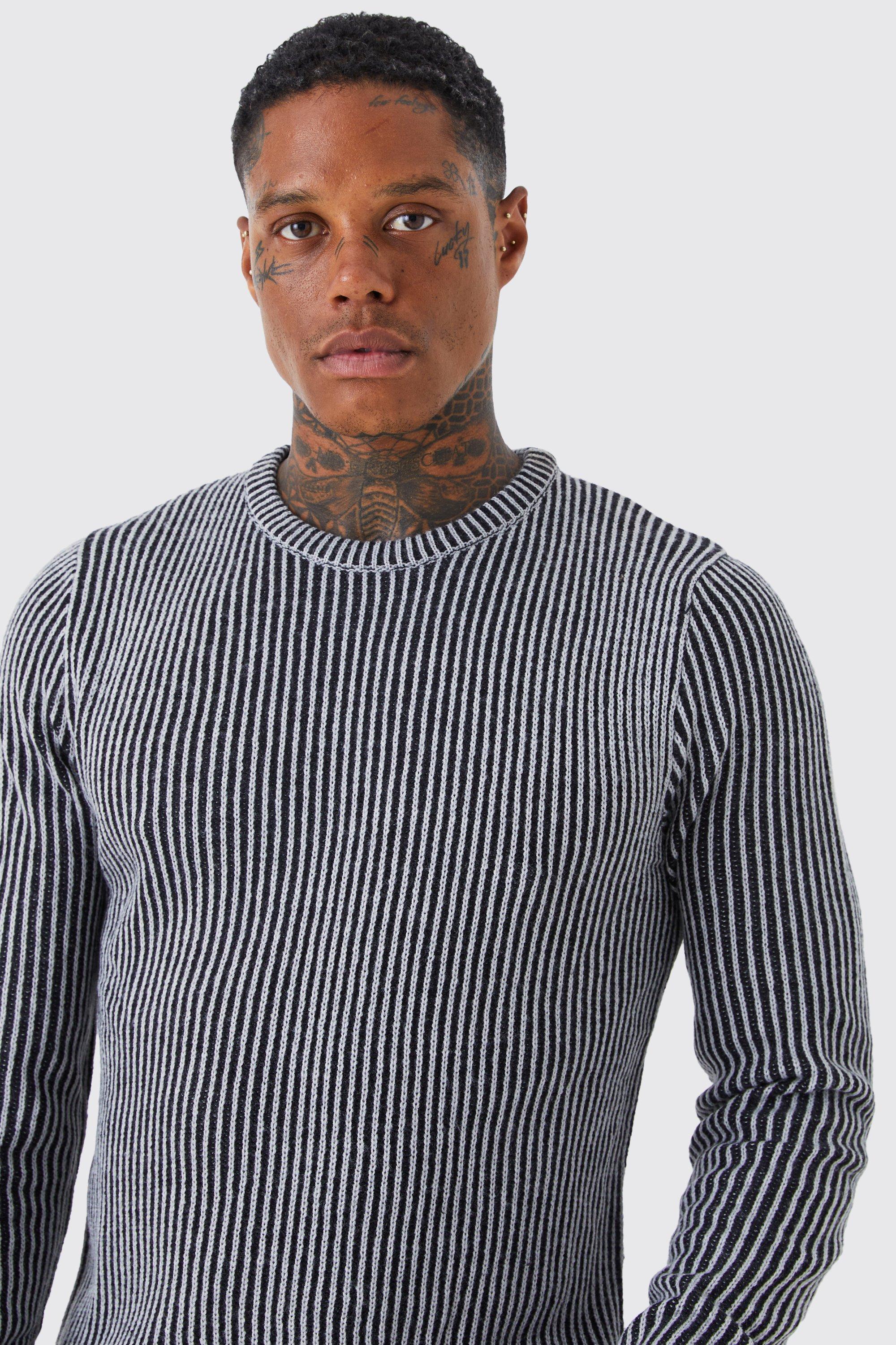 Grey Diagonal Rib Crew Neck Top, WHISTLES