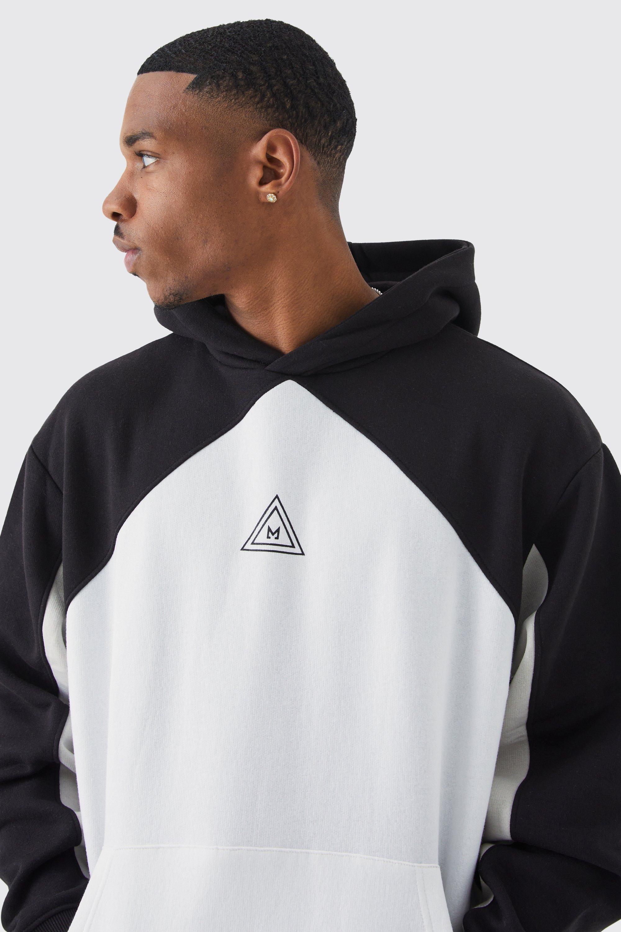 Nike colourblock discount oversized logo sweatshir