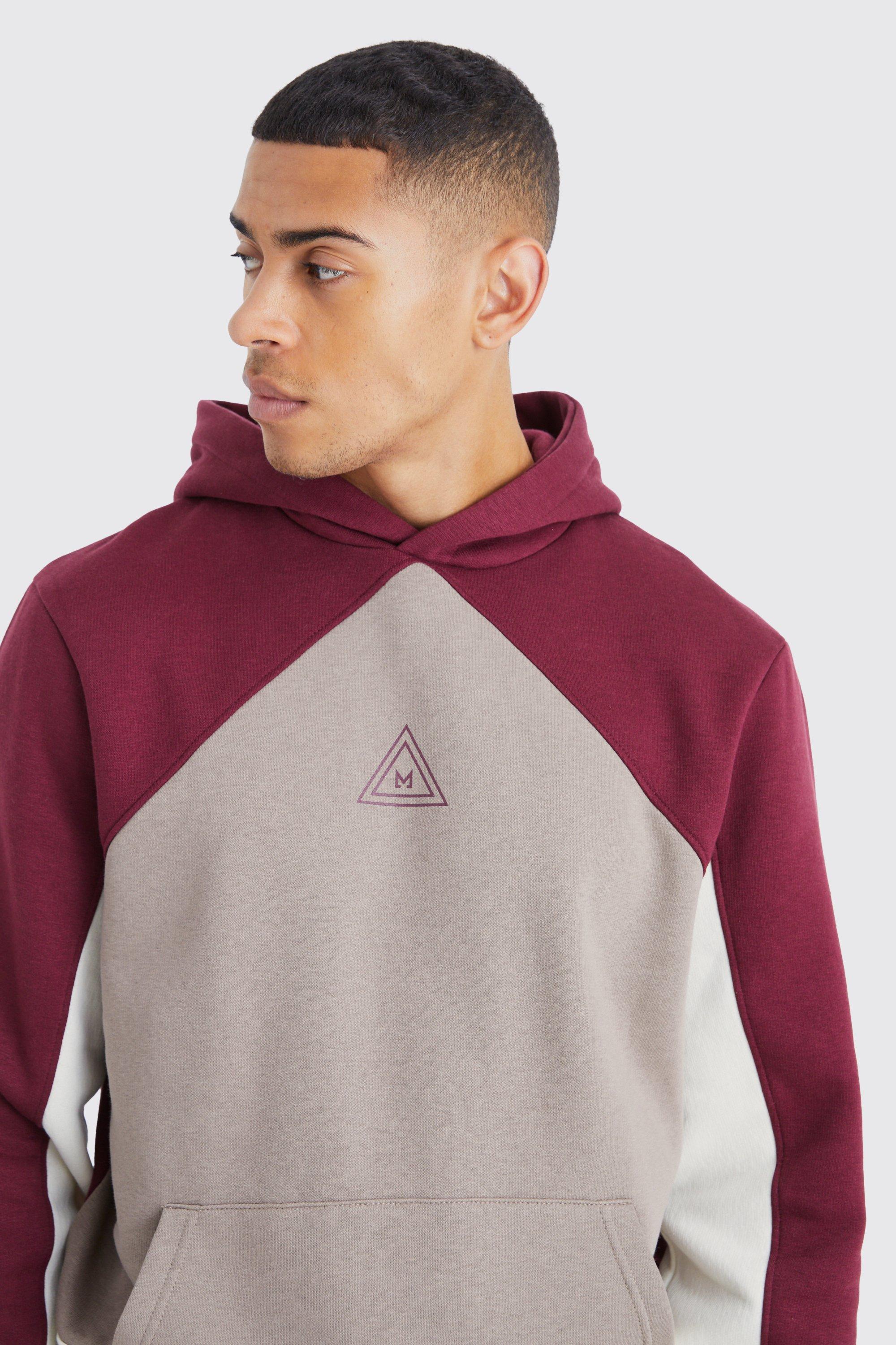 Burgundy colour clearance hoodie