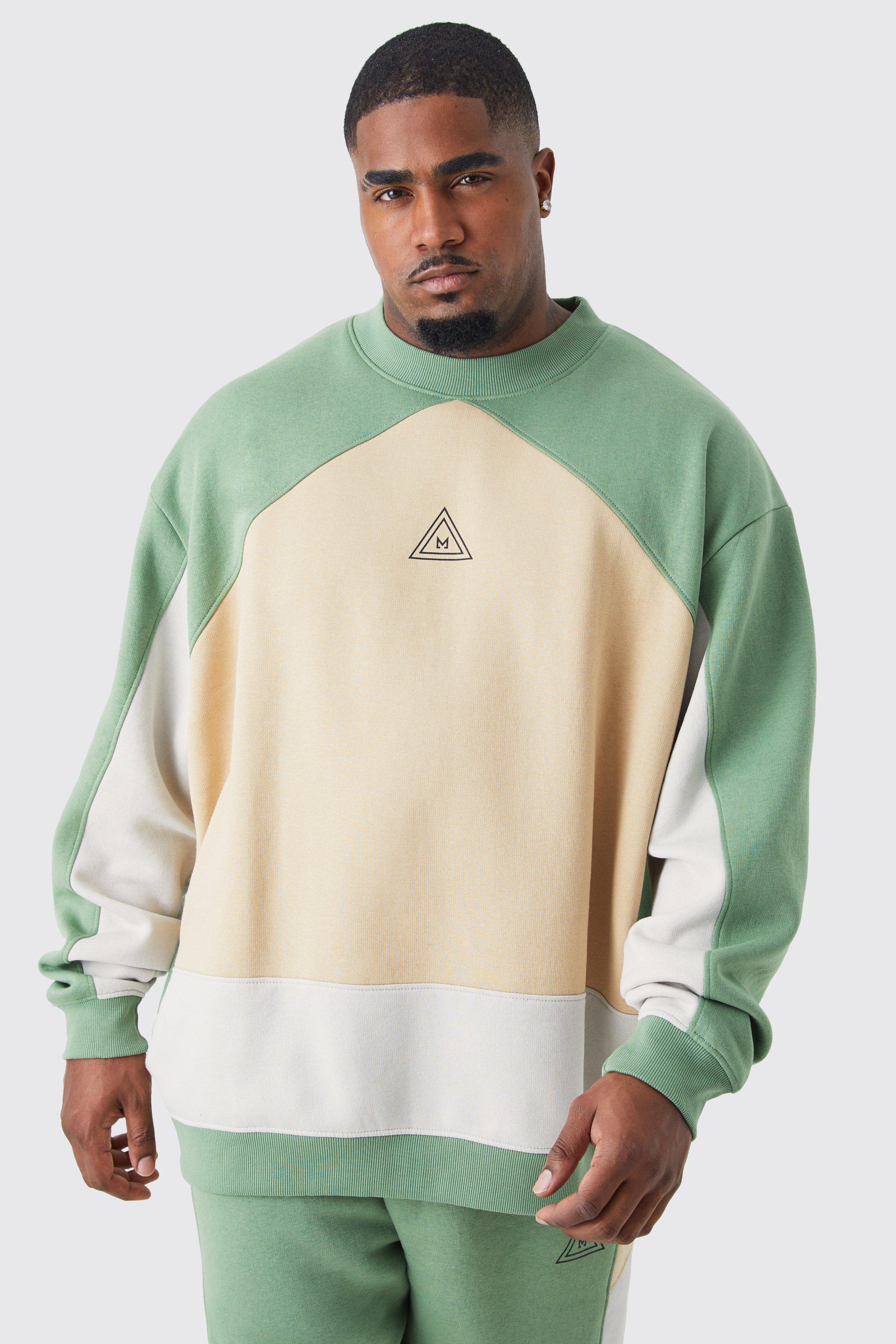 Nike sportswear colour block hotsell crew sweatshirt