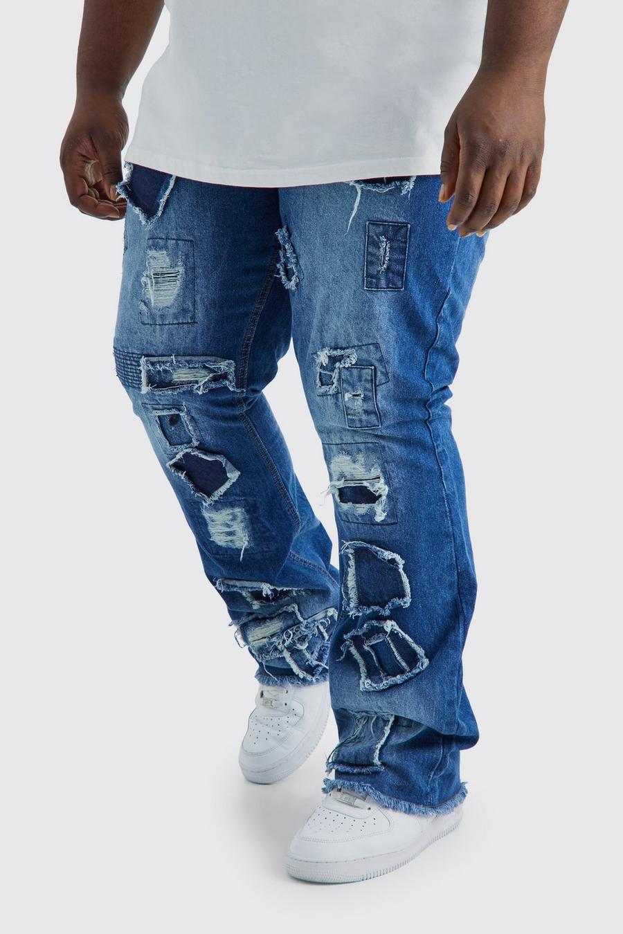 Men's Jeilan Patchwork Jeans In