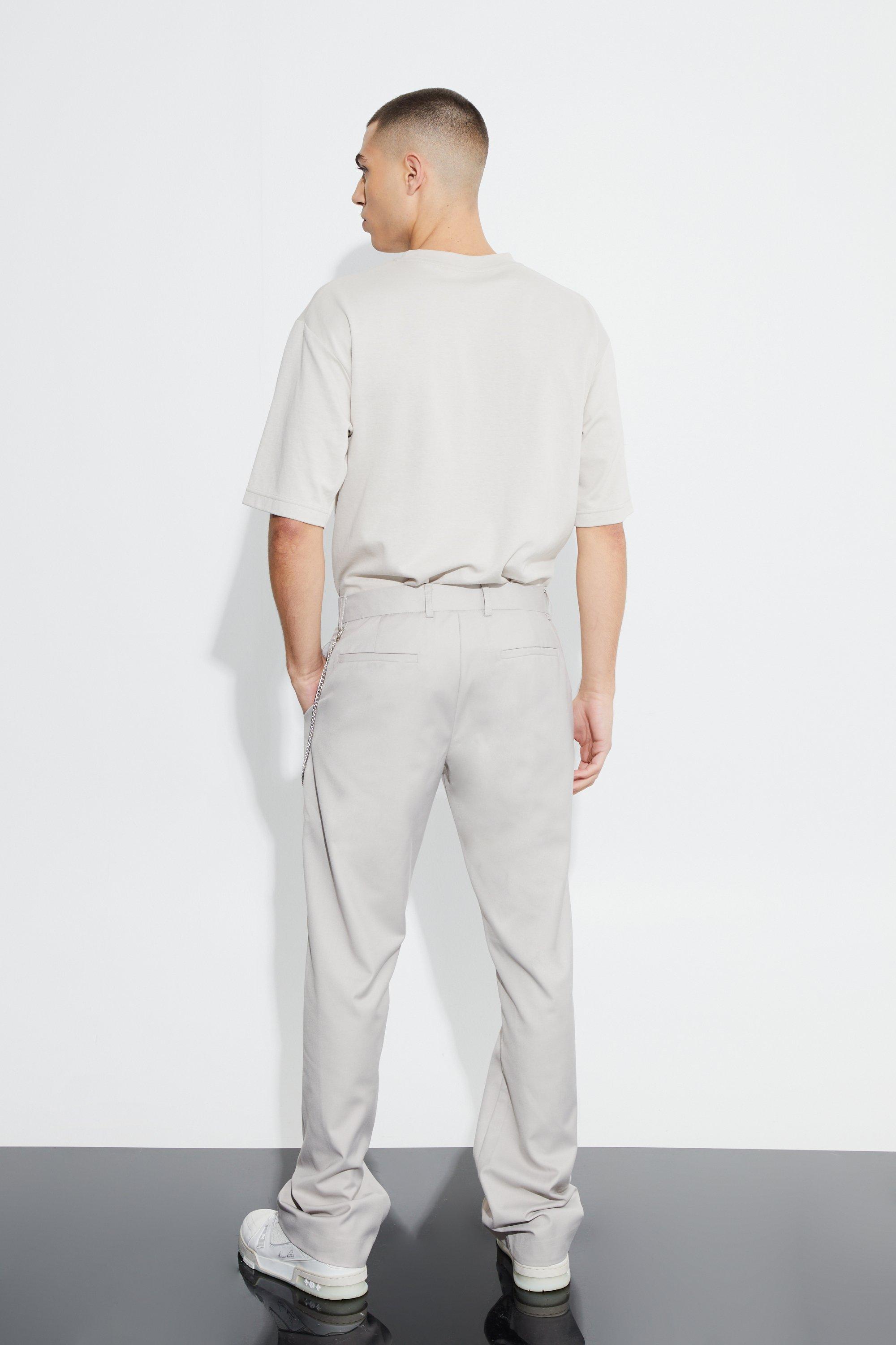 Boohoo white clearance trousers