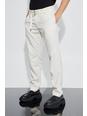 Stone Relaxed Fit Trouser With Double Belt Detail
