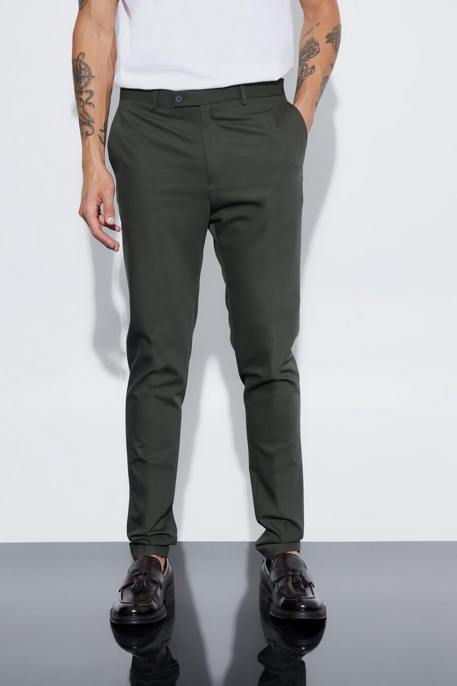 Pantaloni Tall Super Skinny Fit color kaki, Khaki image number 1