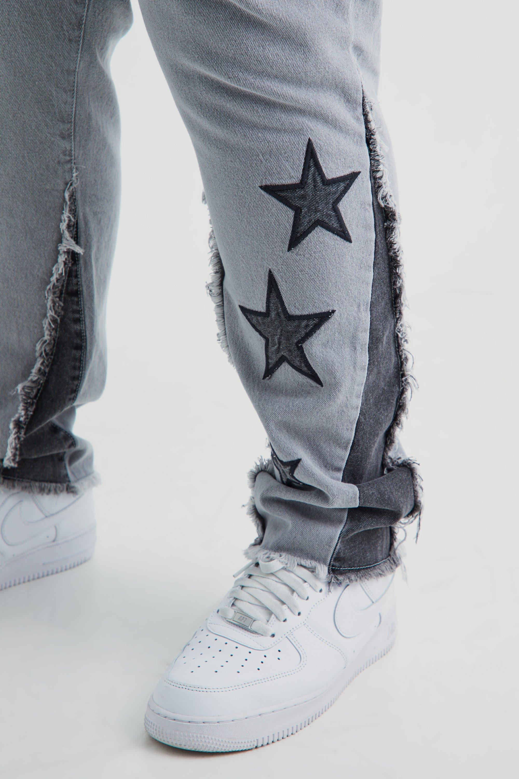 Black jeans with 2024 stars on them