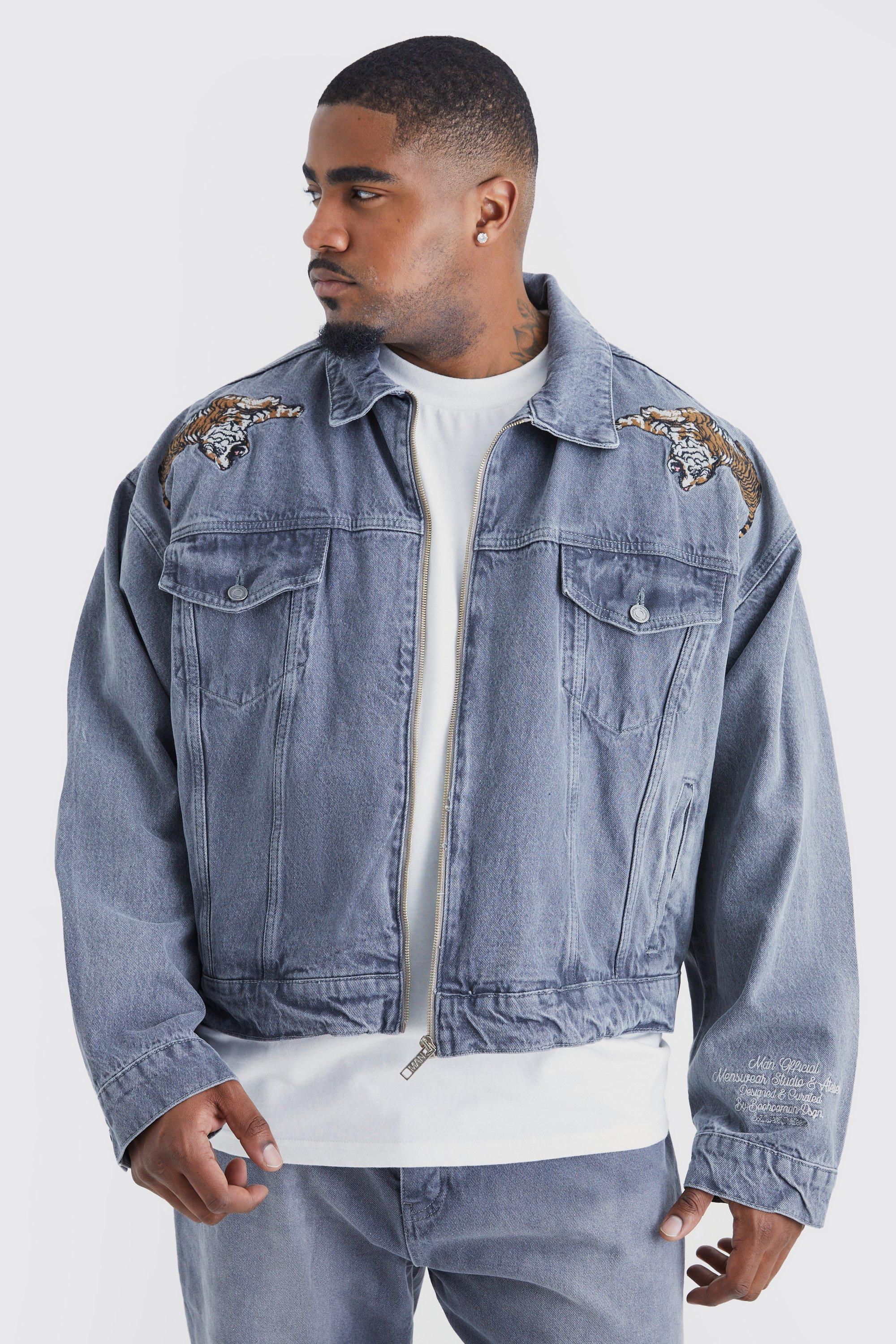 Tiger denim outlet jacket mens