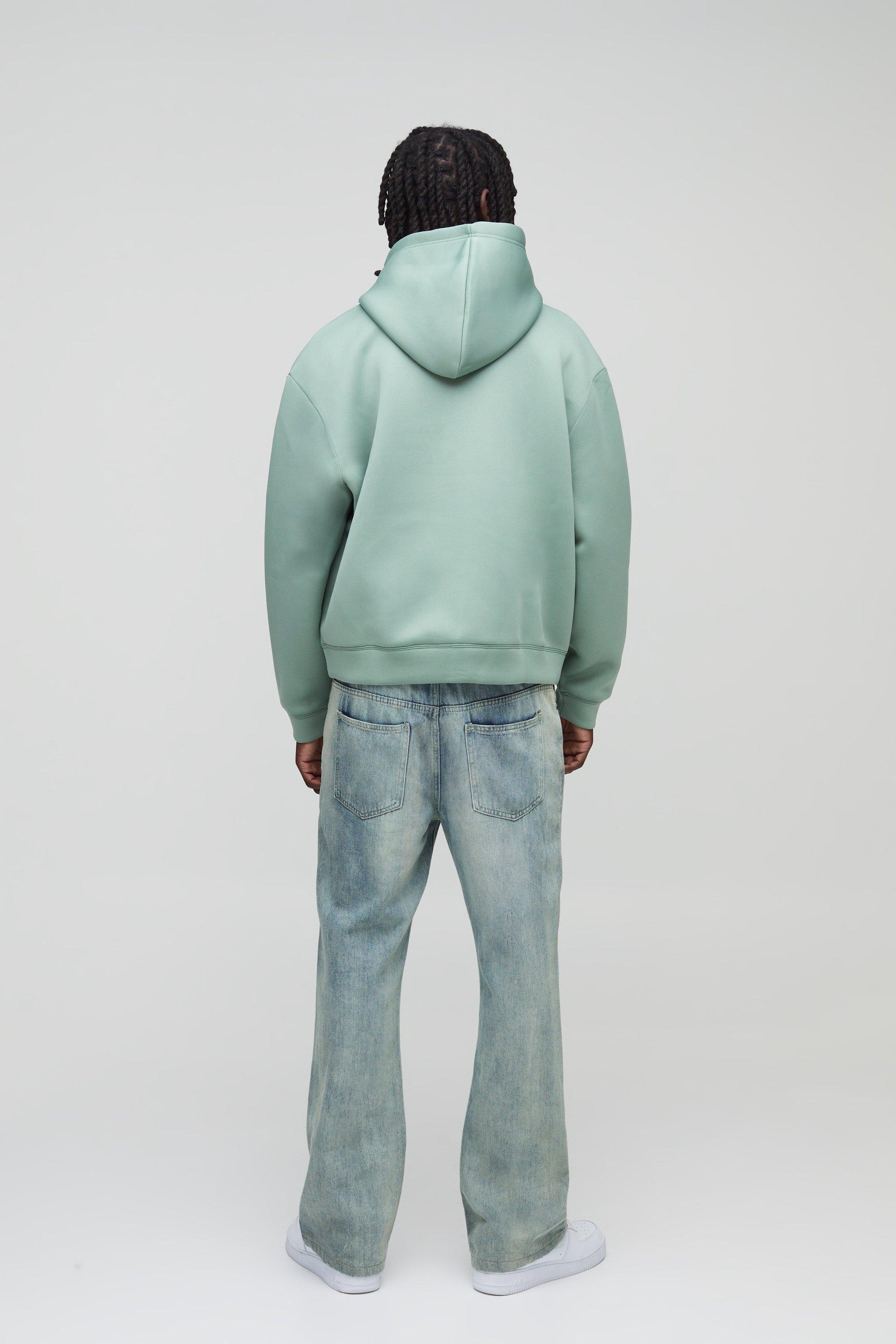 Plus Oversized Boxy Bonded Scuba Hoodie