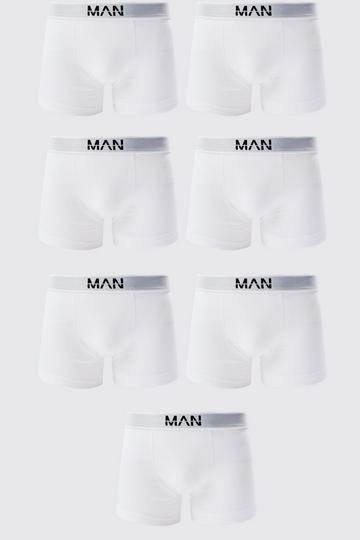 White 7 Pack Man Trunks