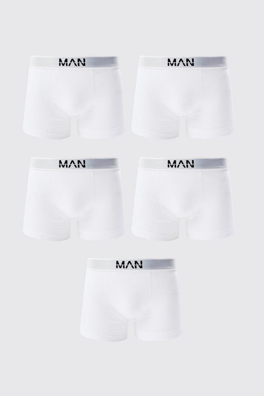Lot de 5 boxers - MAN, White image number 1