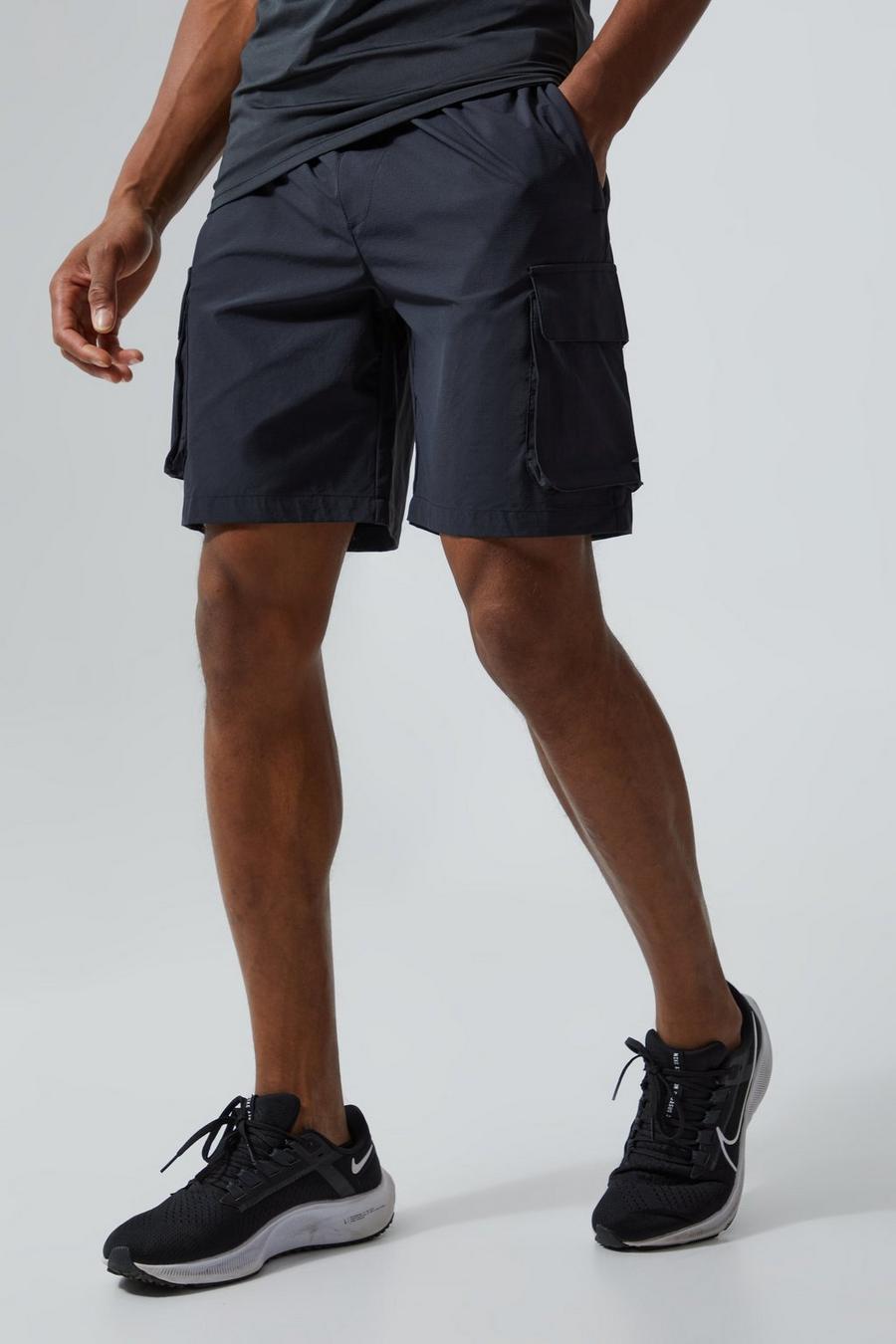 Active Cargo-Shorts, Black