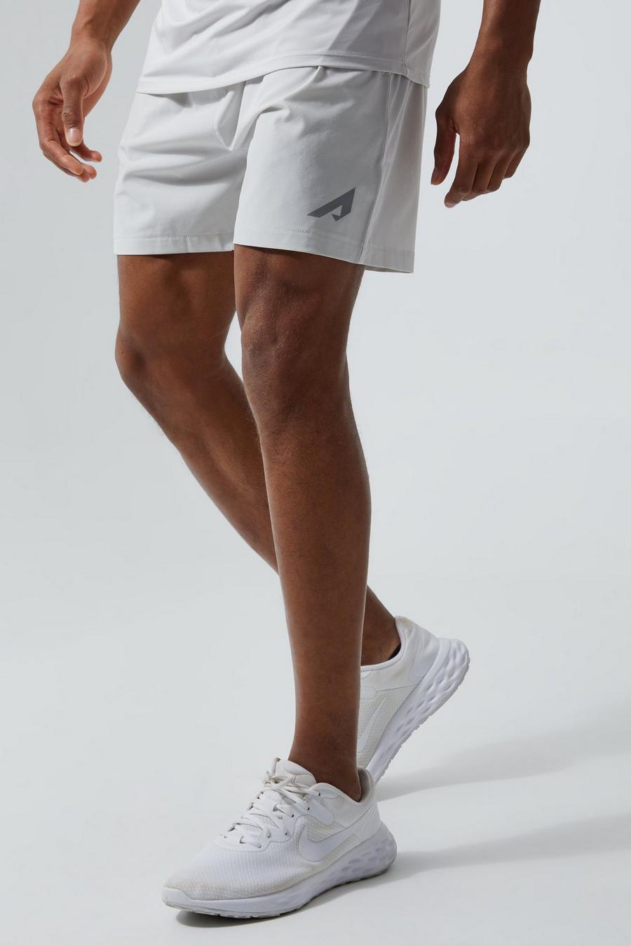 Active schnelltrocknende 13cm Shorts, Light grey image number 1