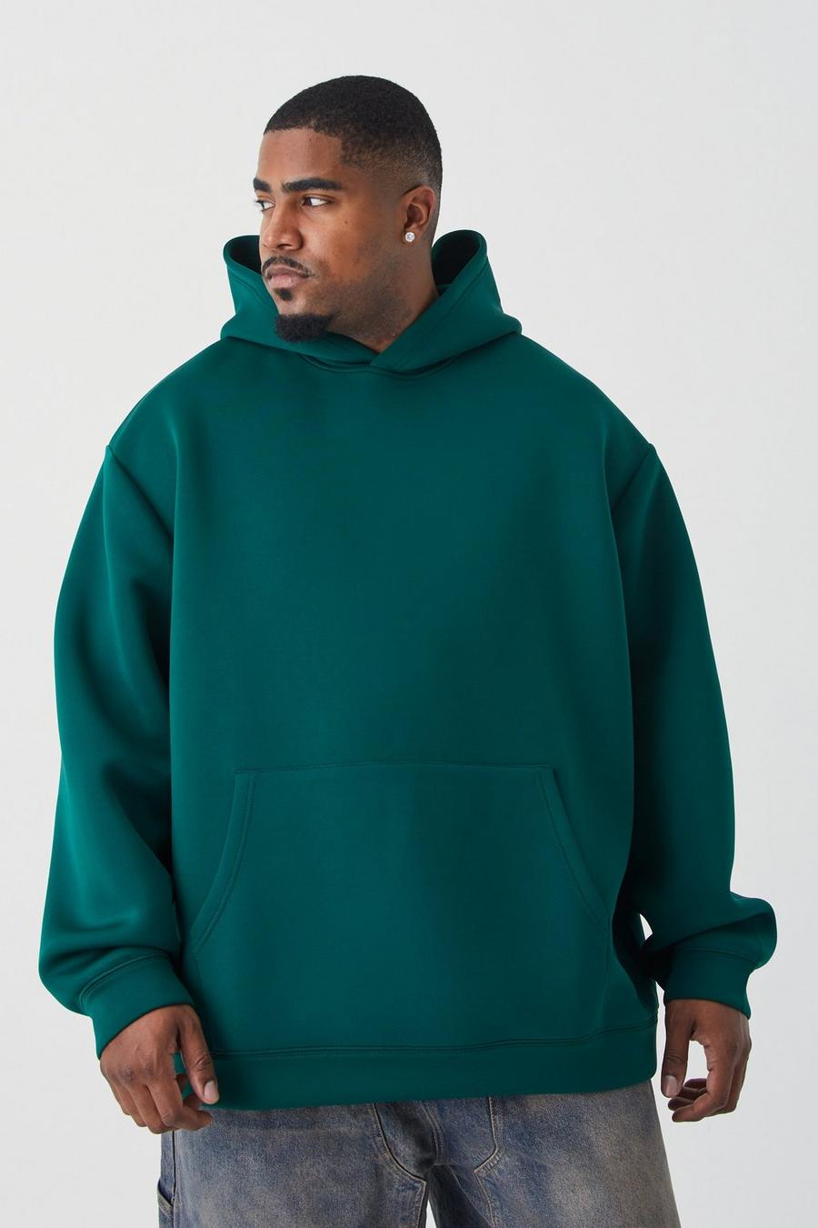 Forest Plus Oversized Bonded Scuba Hoodie