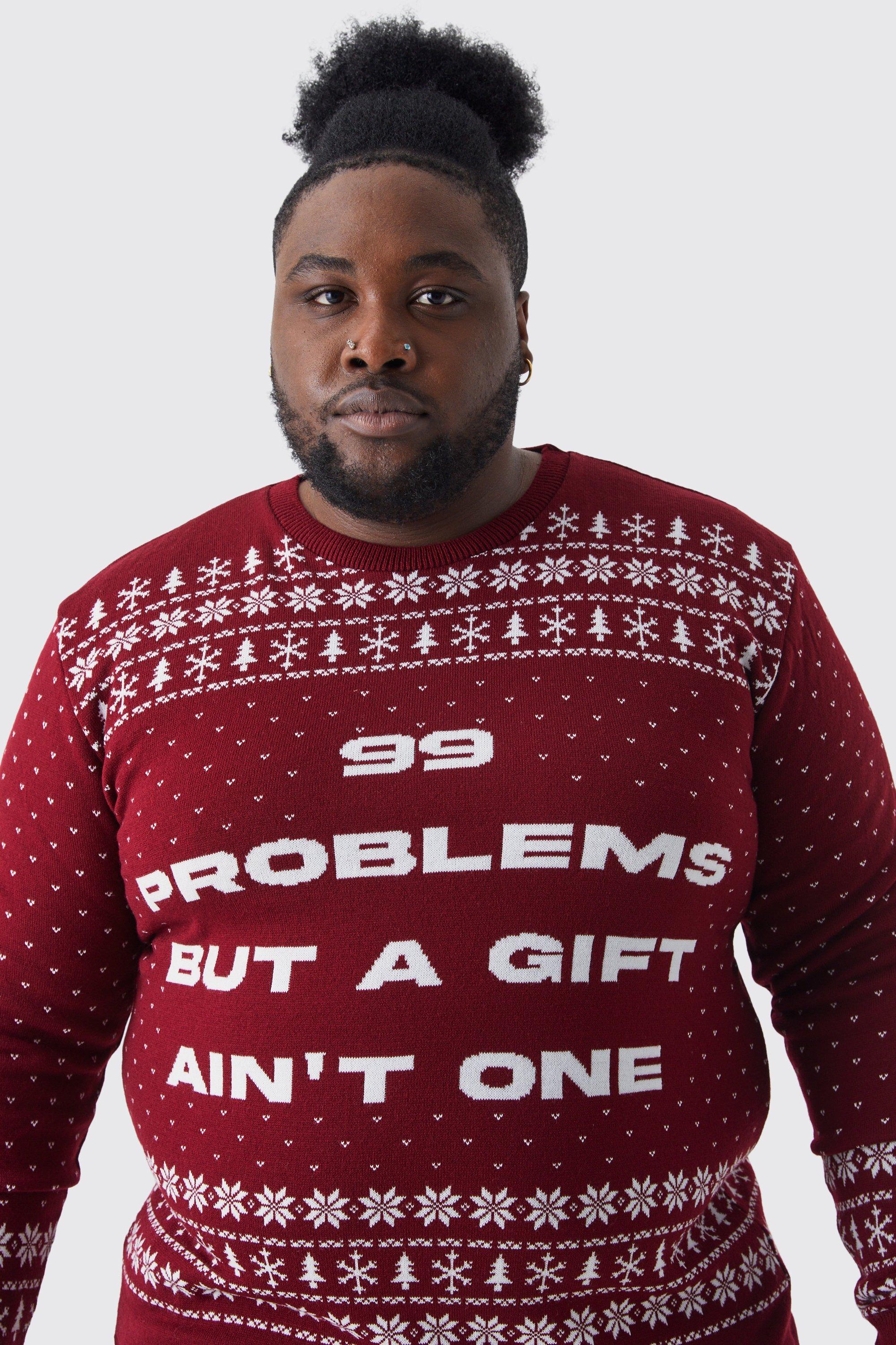 Men's v clearance neck christmas jumper