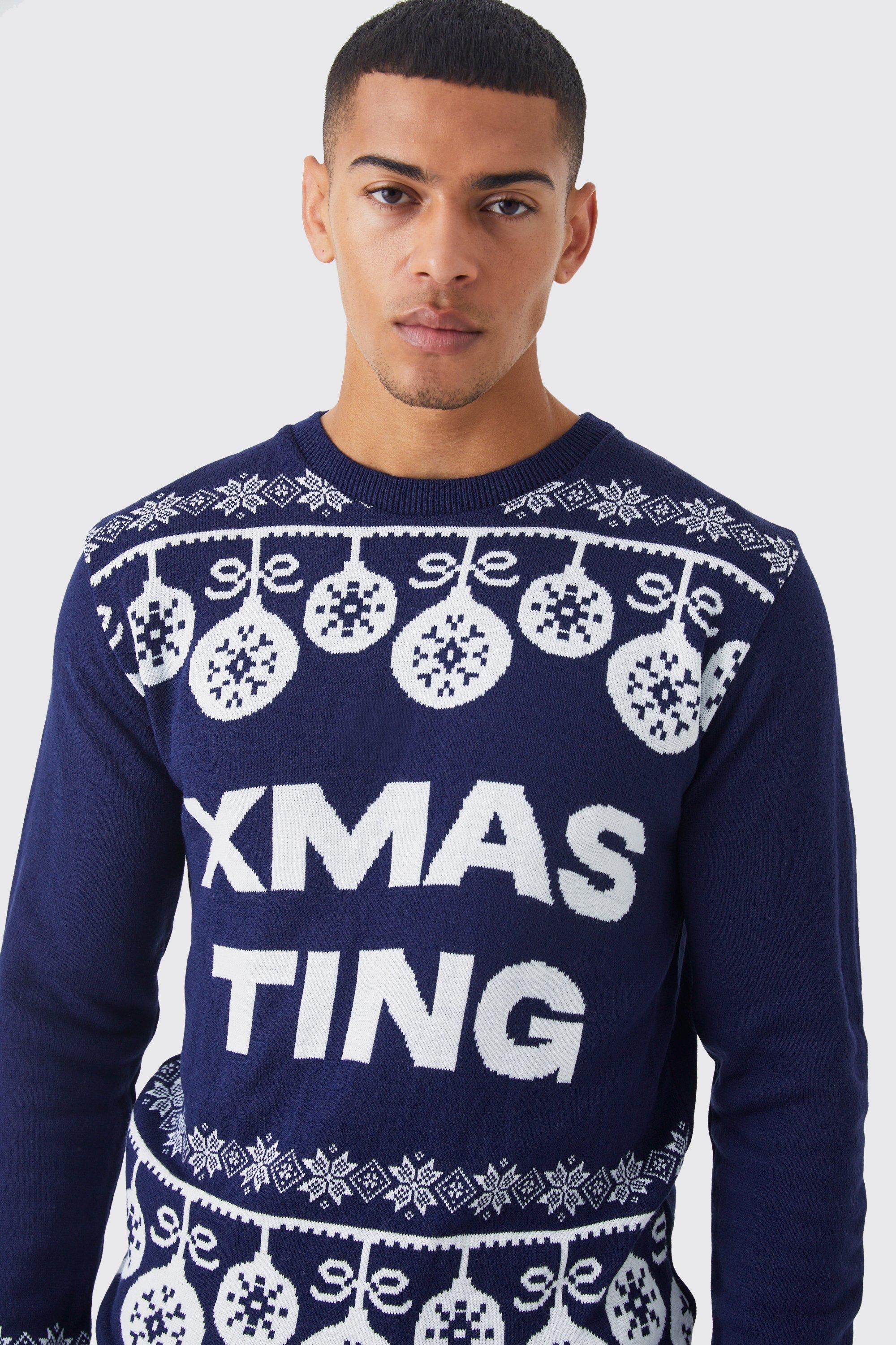 Navy blue 2025 christmas jumper