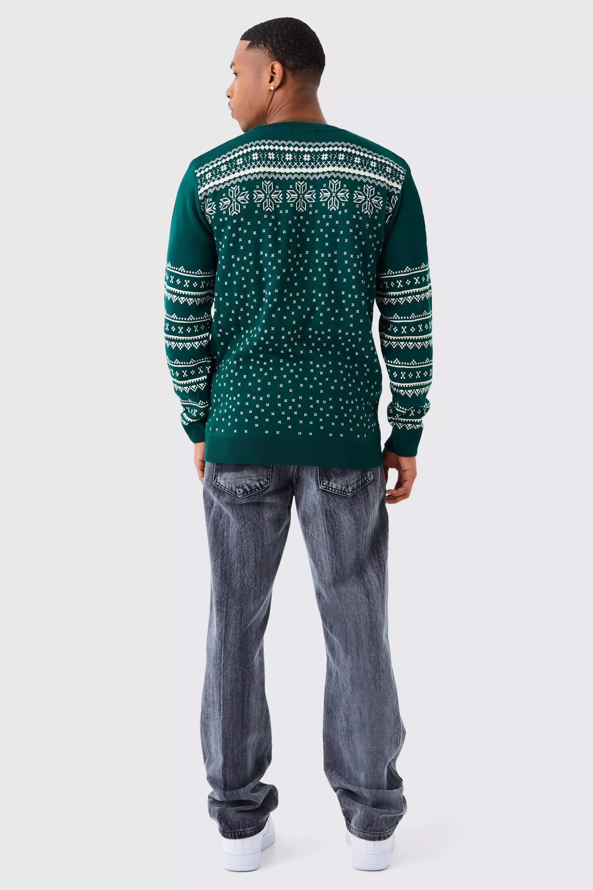 Green Regular Fit Xmas Jumper alternative image