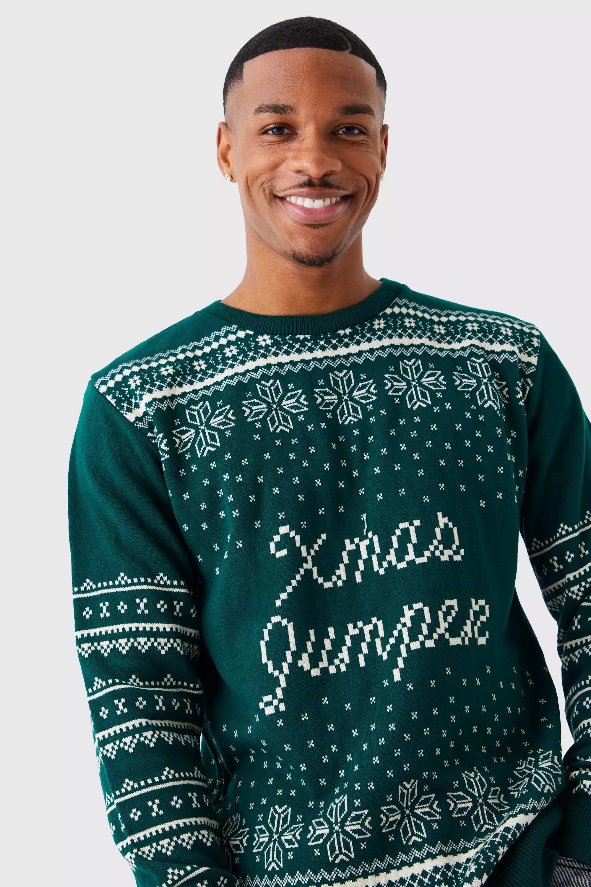 Green Regular Fit Xmas Jumper alternative image