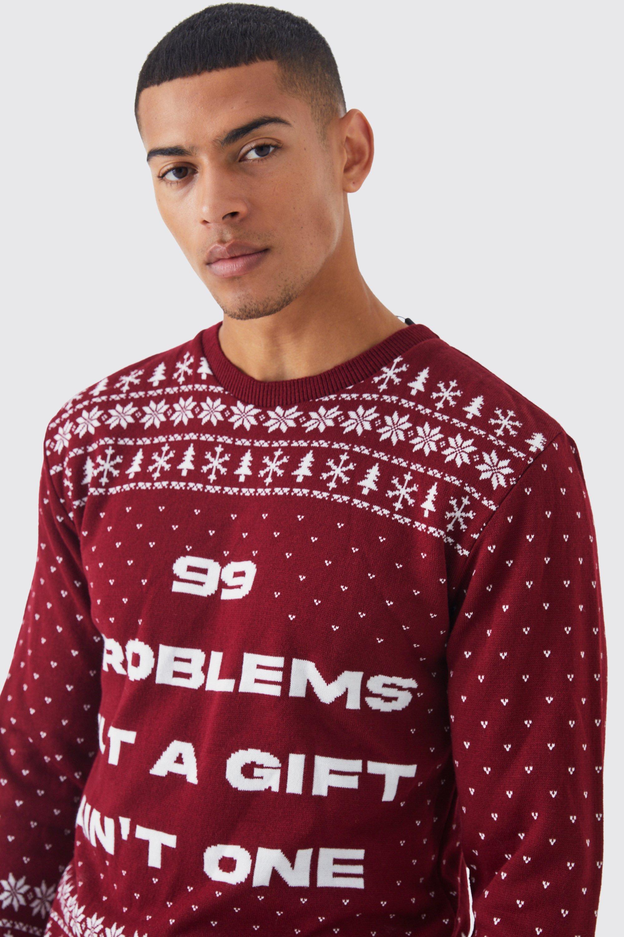 99 Problems Christmas Jumper boohoo