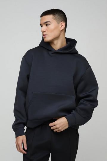 Oversized Boxy Limited Scuba Hoodie charcoal