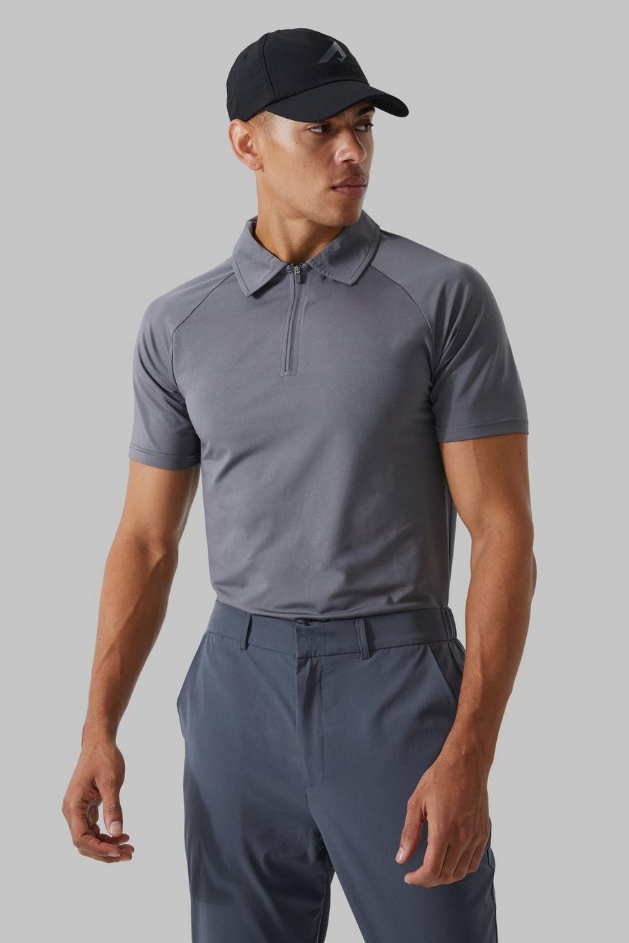 Polo de golf - MAN Active, Charcoal image number 1