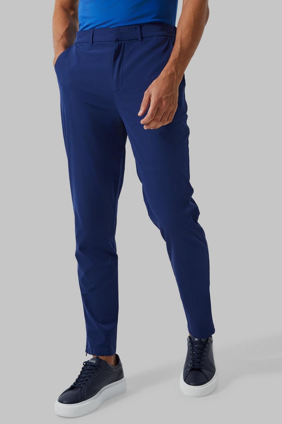 Dark blue Man Active Stretch Golf Trousers image number 1