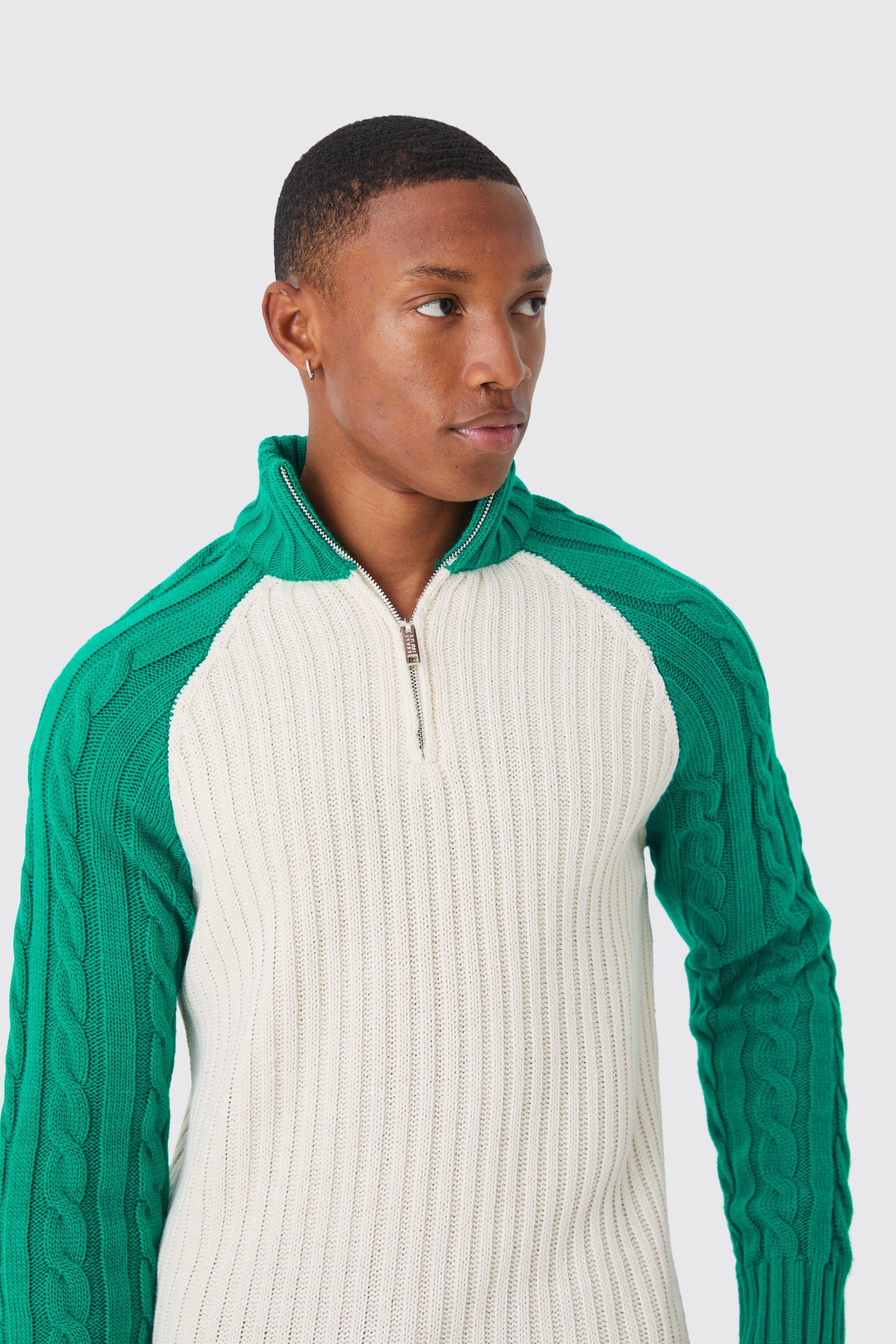 Mens funnel neck pullover best sale