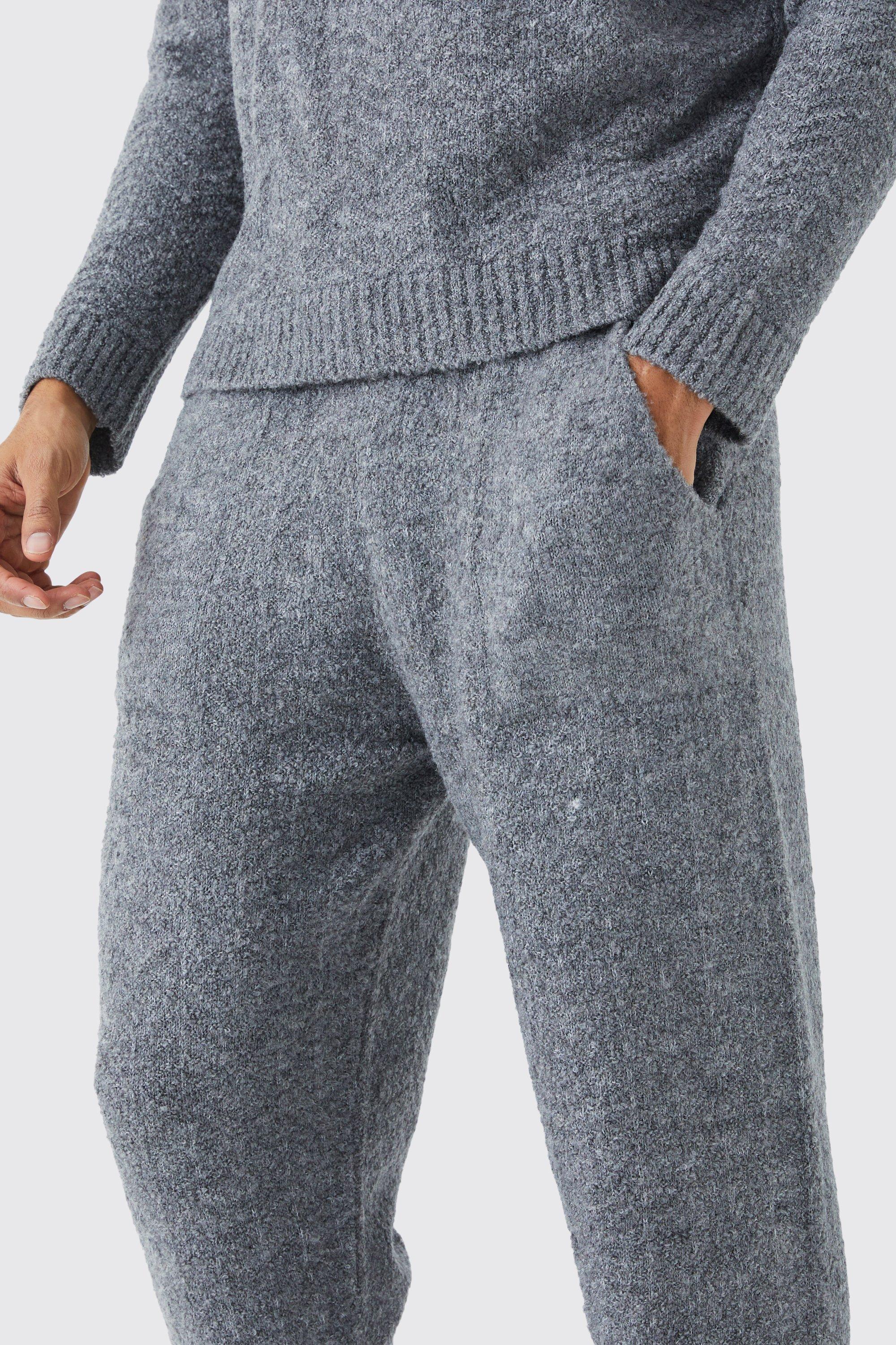 Lightweight Joggers - Grey Herringbone