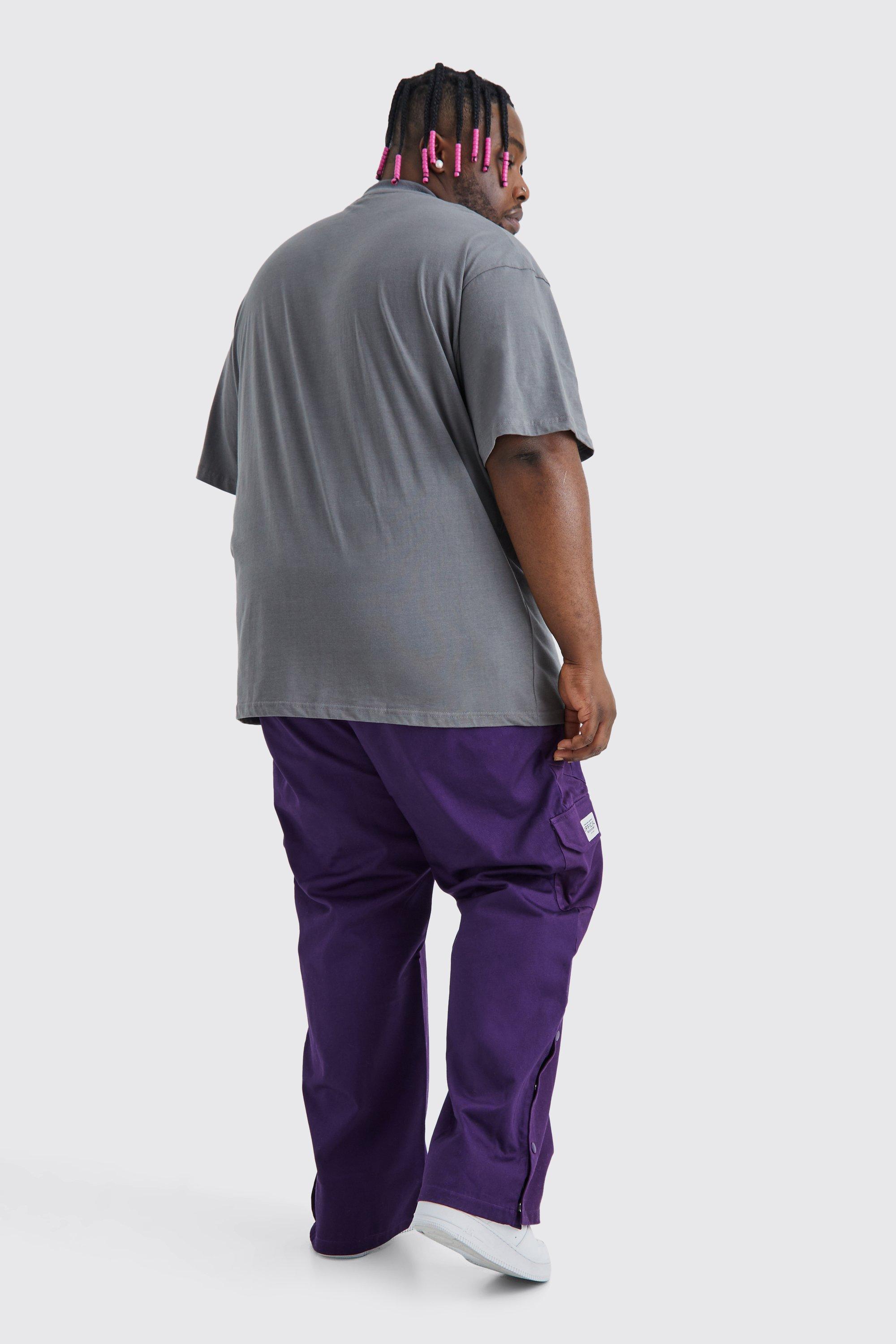 Pantalon cargo violet online homme