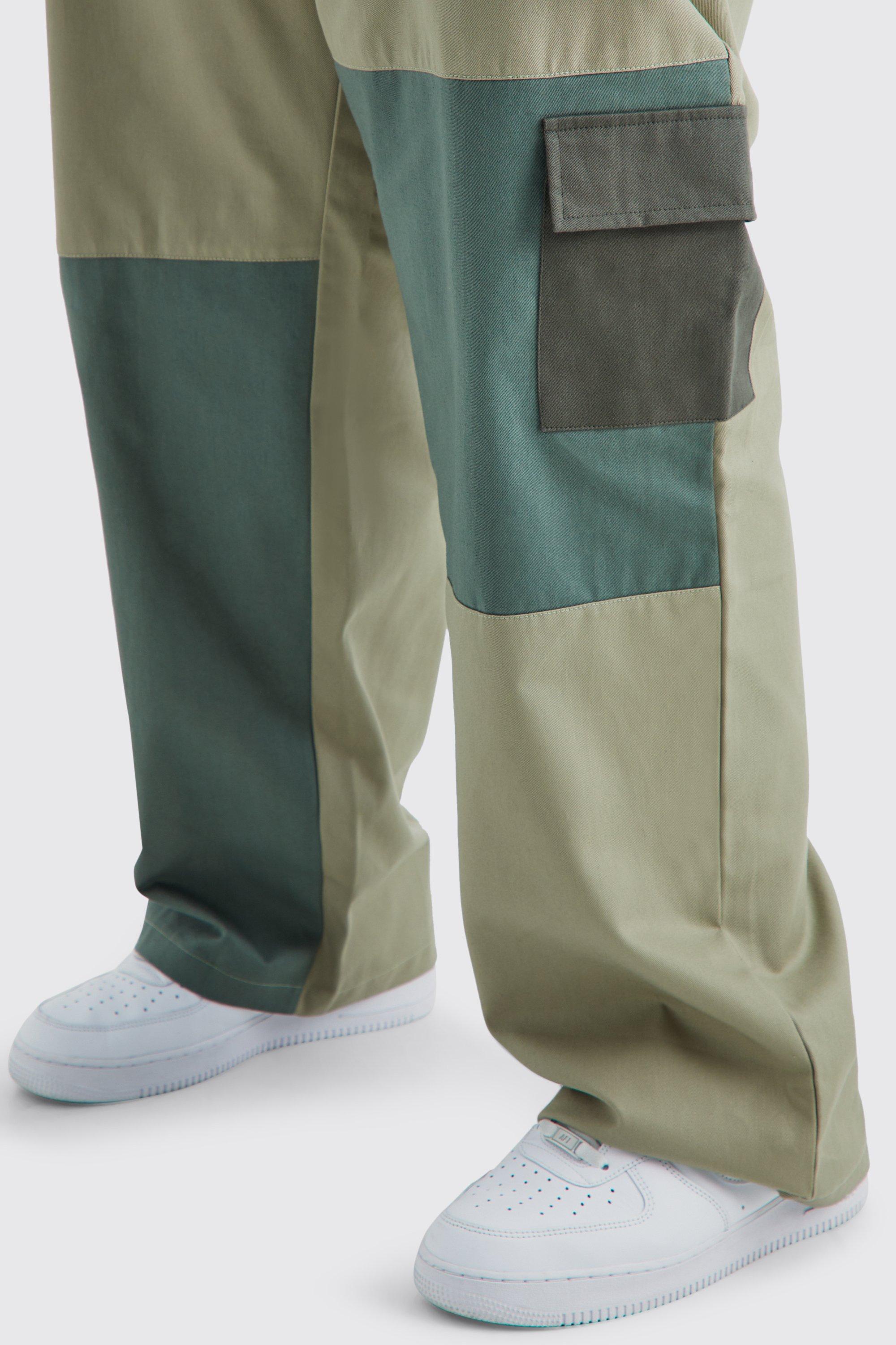 Boohoo on sale khaki trousers