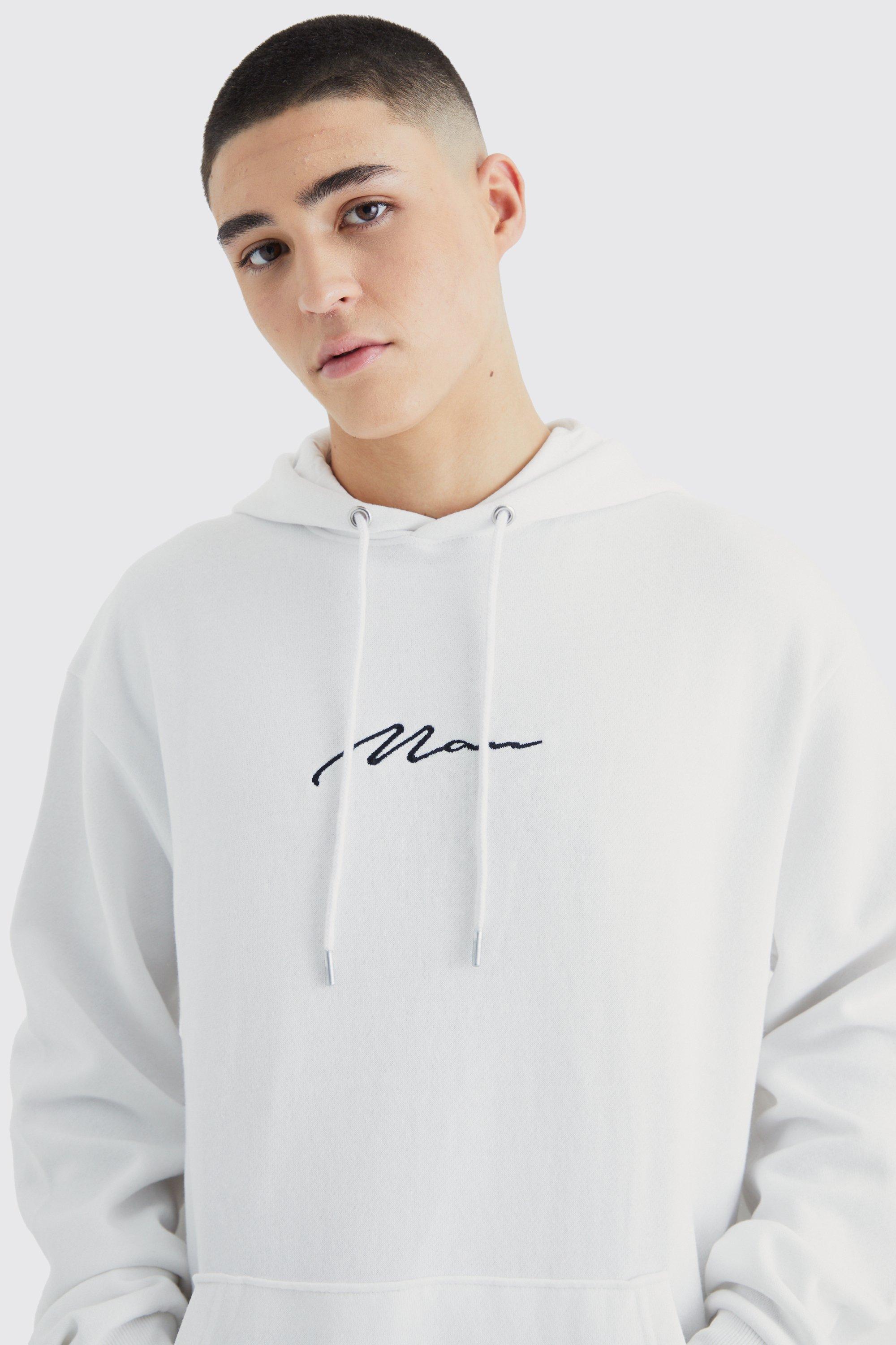 Oversized Man Signature Hoodie