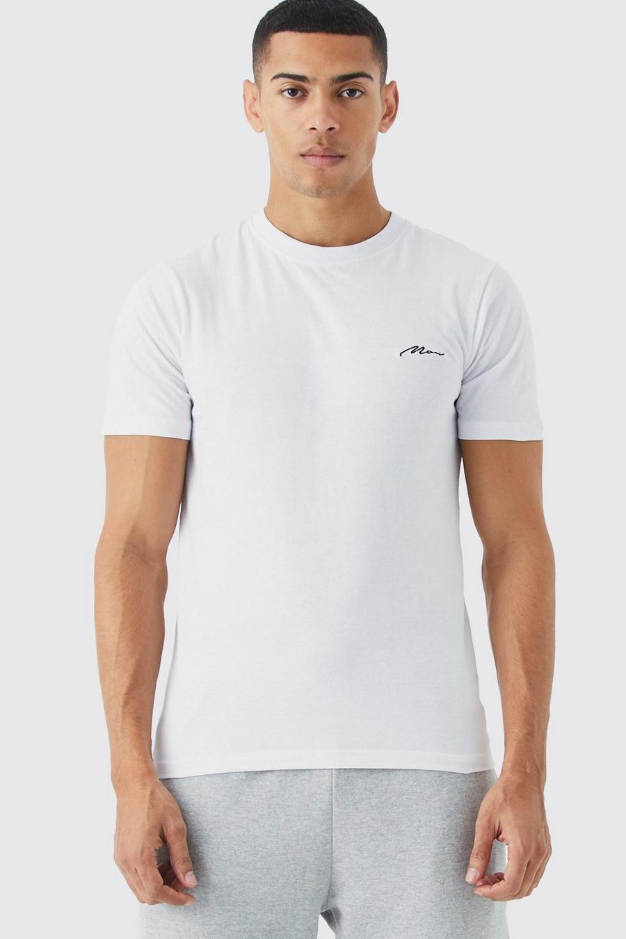 White Man Signature Muscle fit t-shirt image number 1