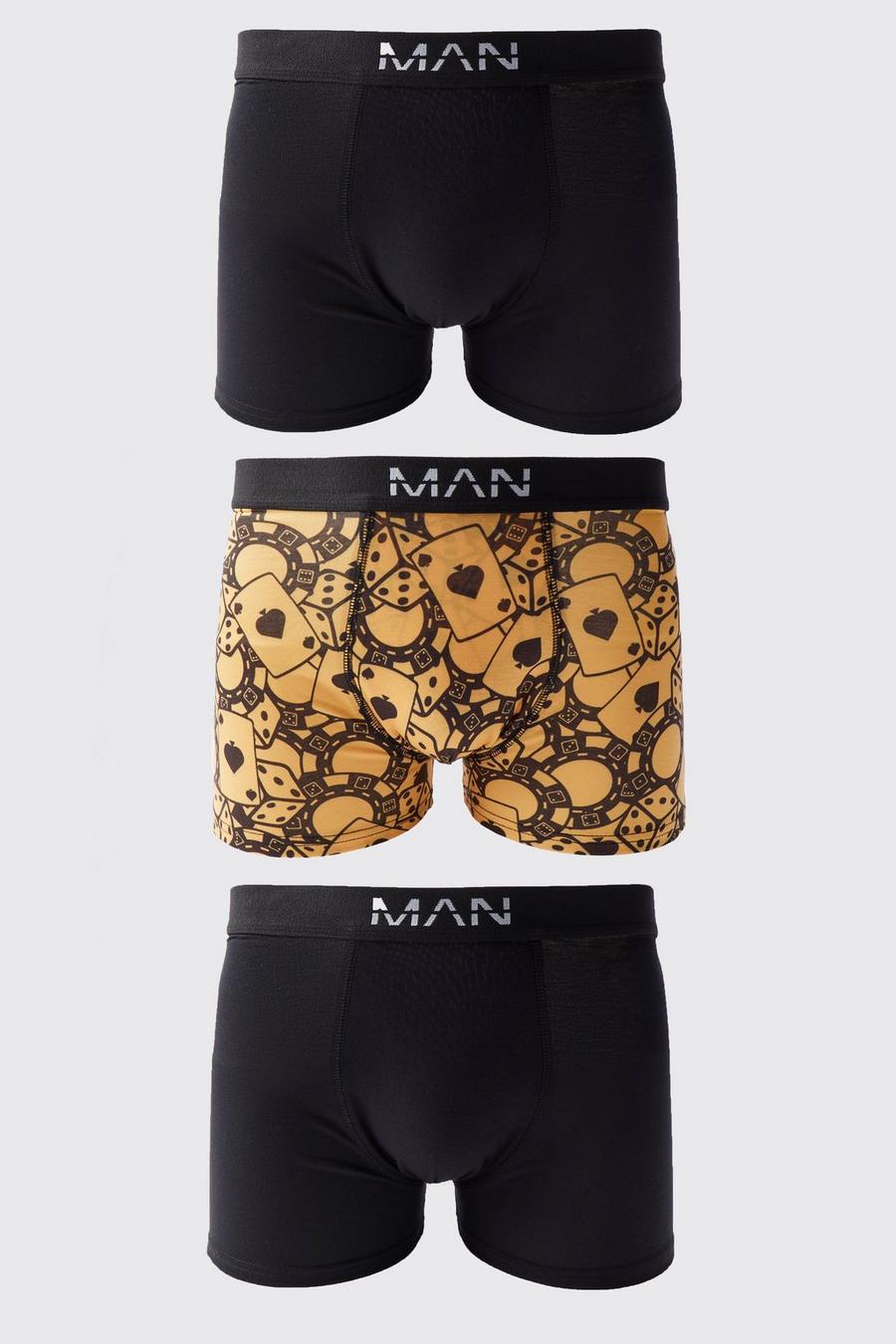 Dice - Bundle Of (3) Printed Boxers For Men & Boys @ Best Price Online