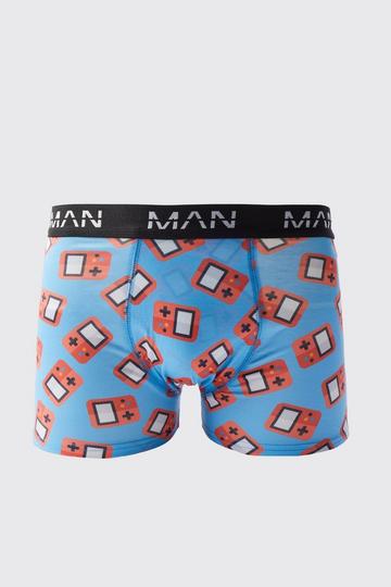 Game Controller Print Boxers blue