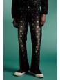 Washed black Relaxed Rigid Flare All Over Star Print Jeans