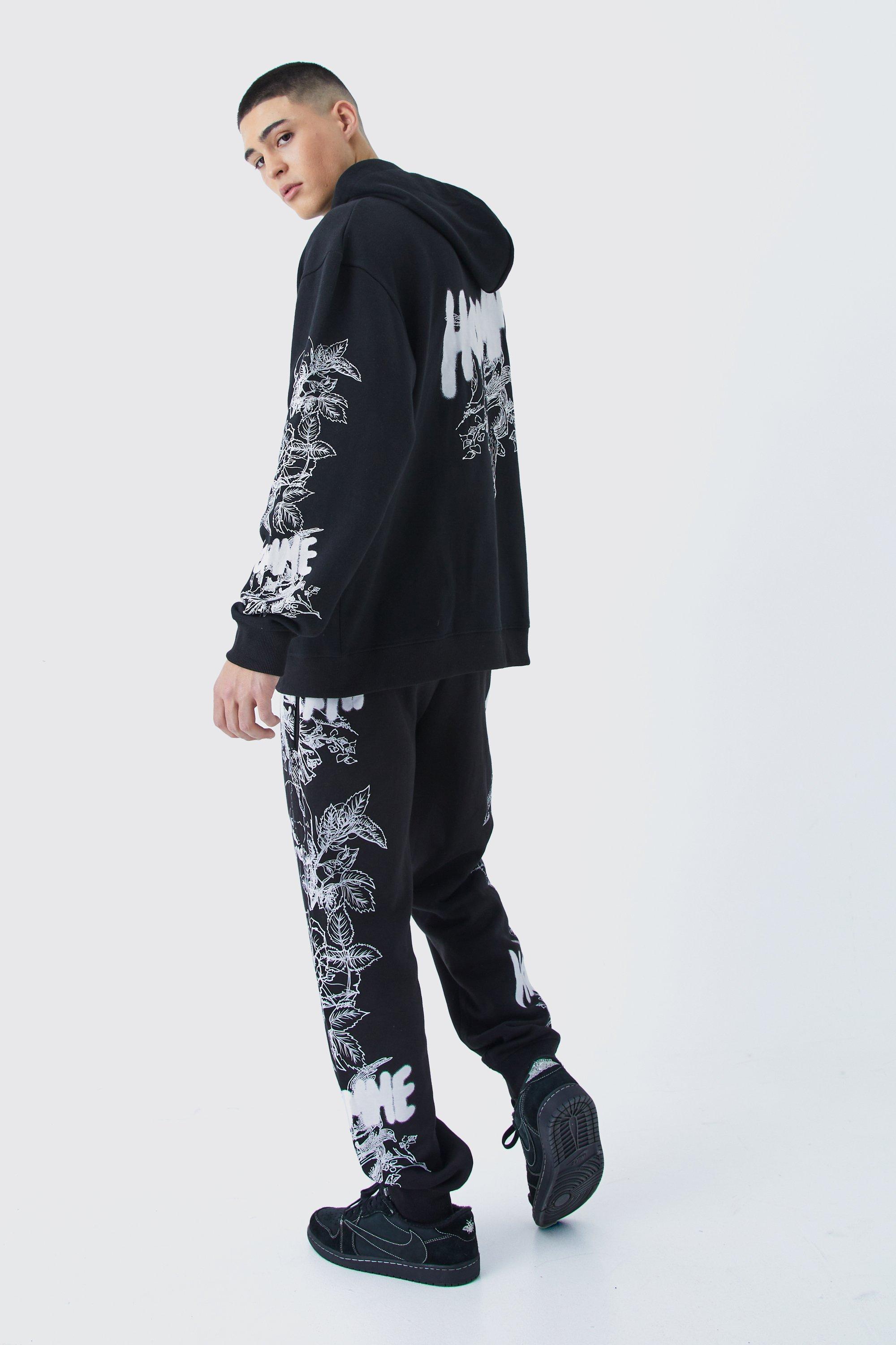 Woman Graphic Oversized Tracksuit