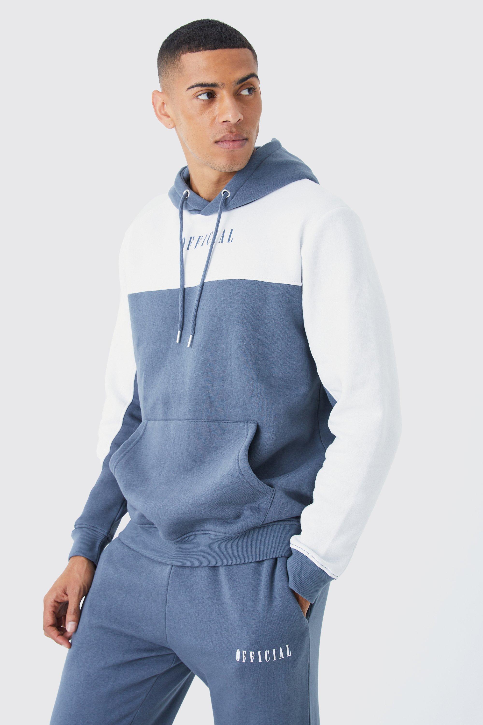 Man Signature Colour Block Hooded Tracksuit