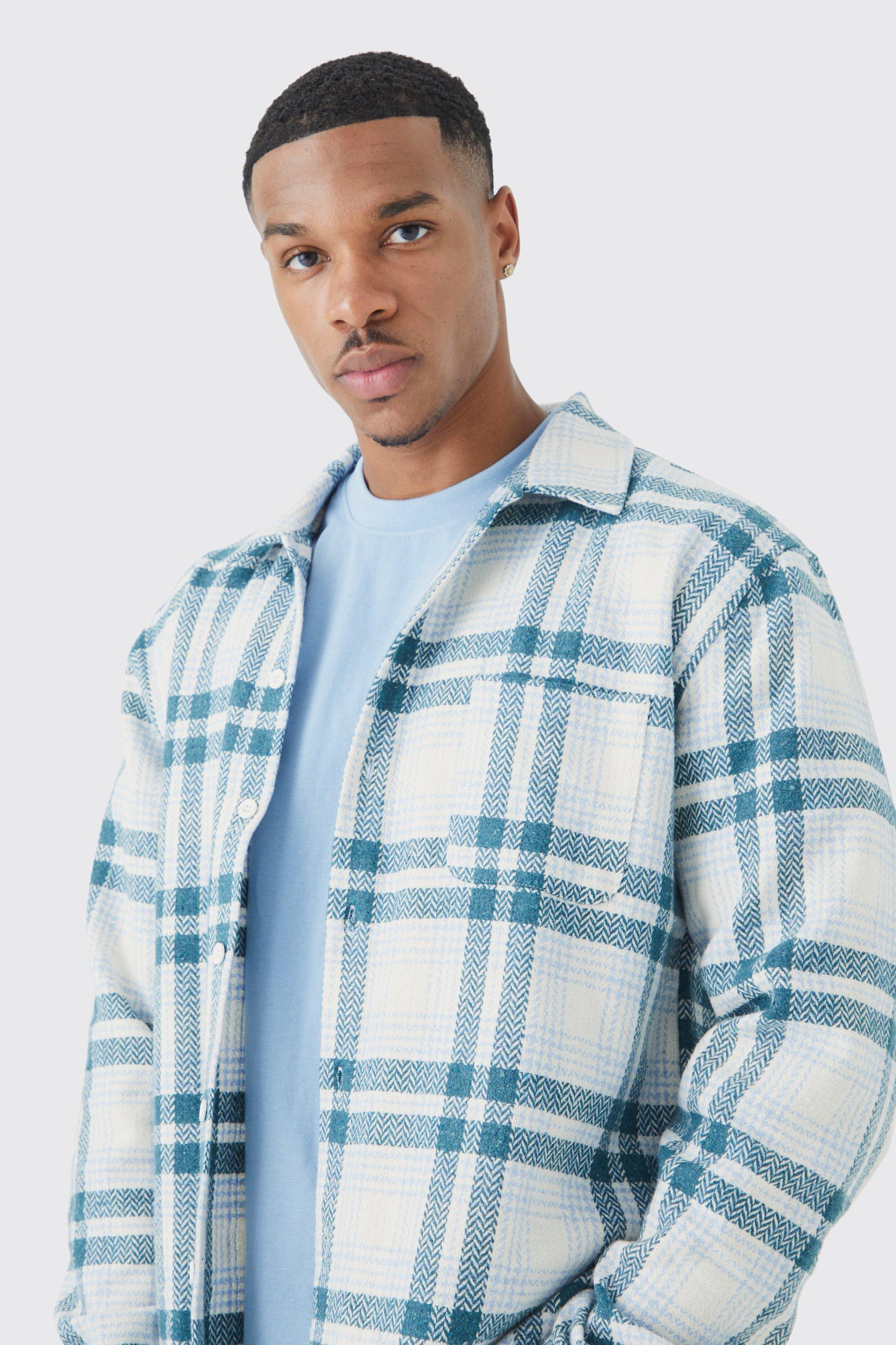 Blue deals check shirt