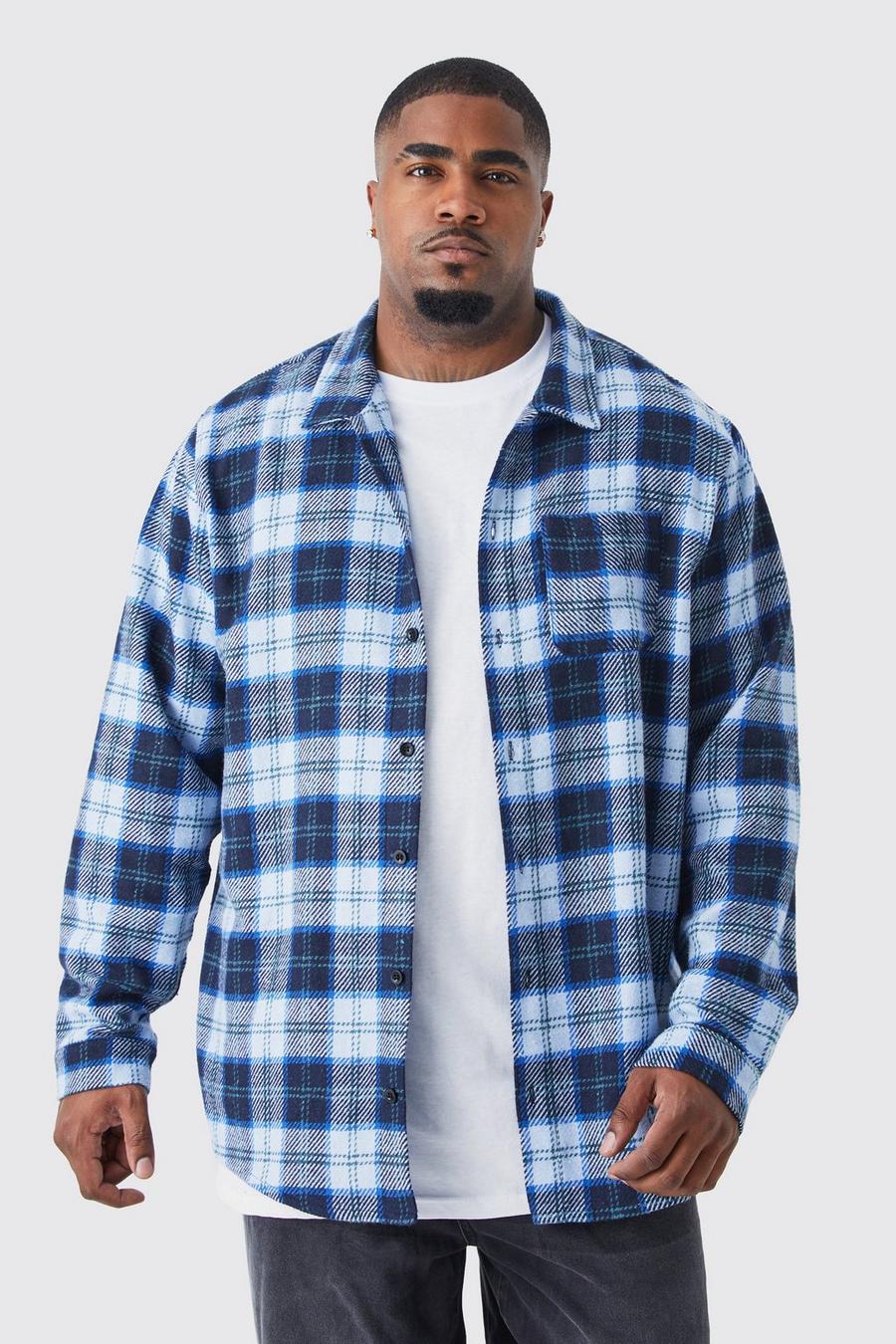 Plus Regular Flannel Check Shirt | boohoo