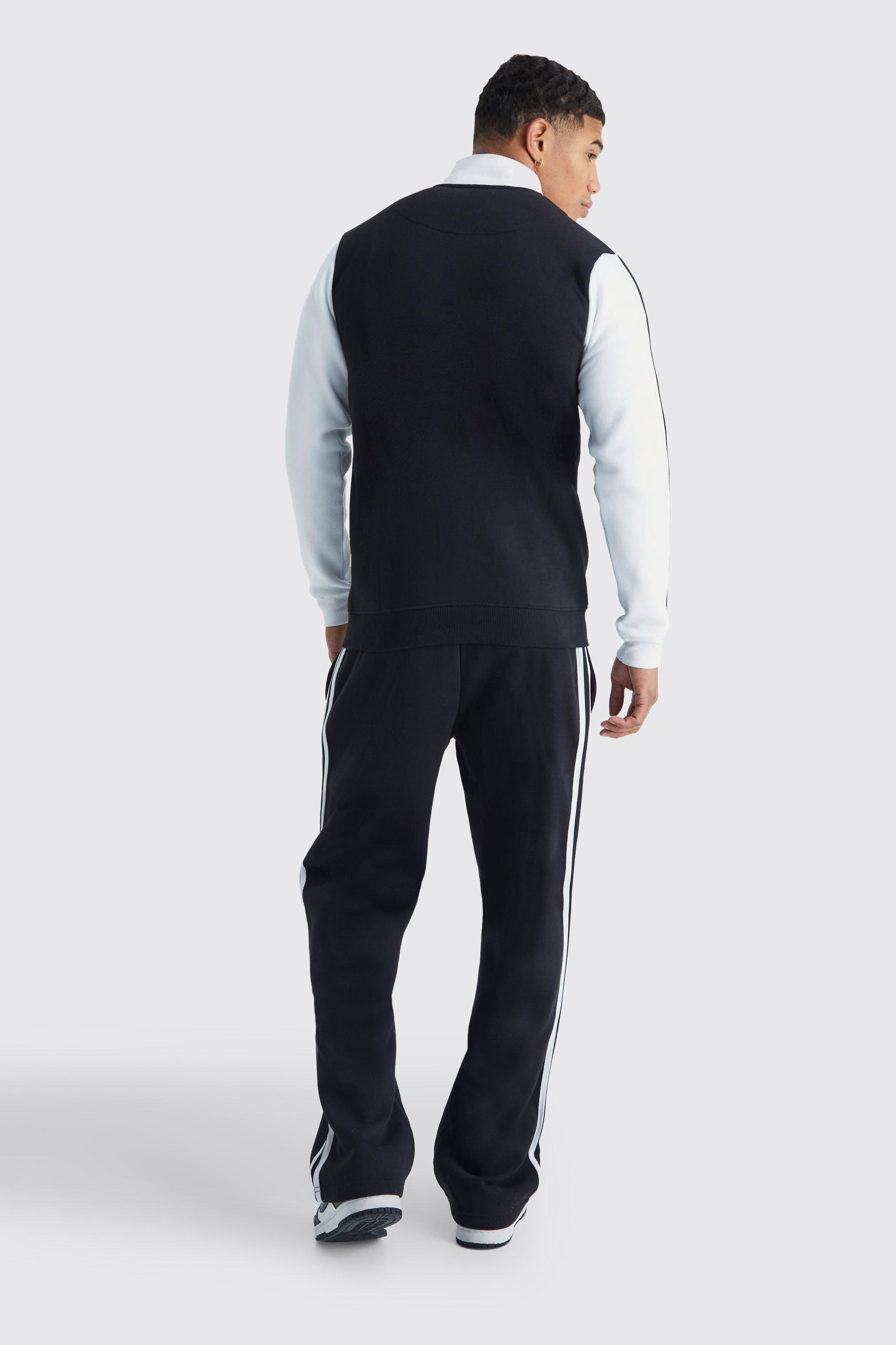 Adidas tape tracksuit hot sale