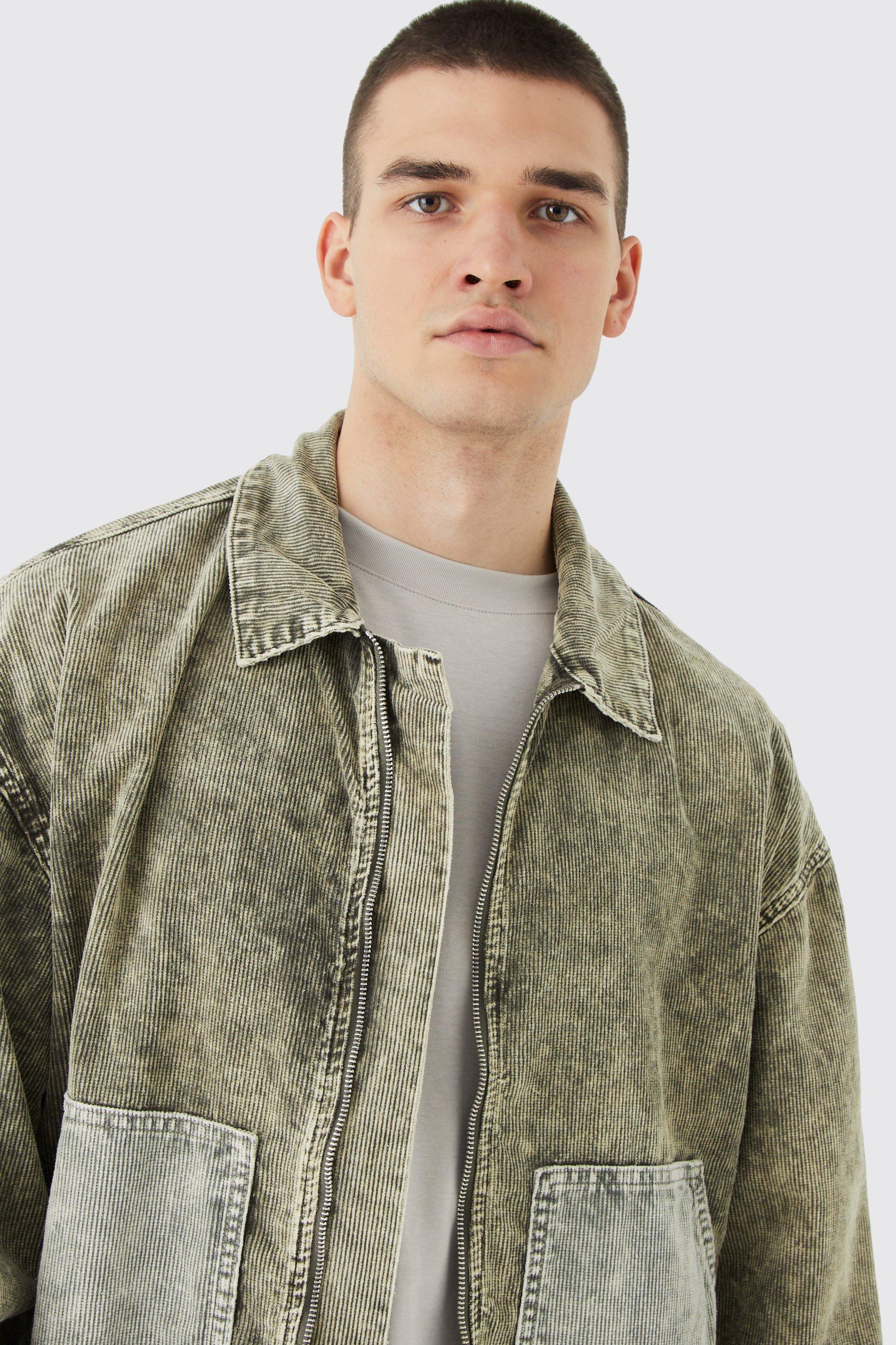 Corduroy jacket outlet boohoo