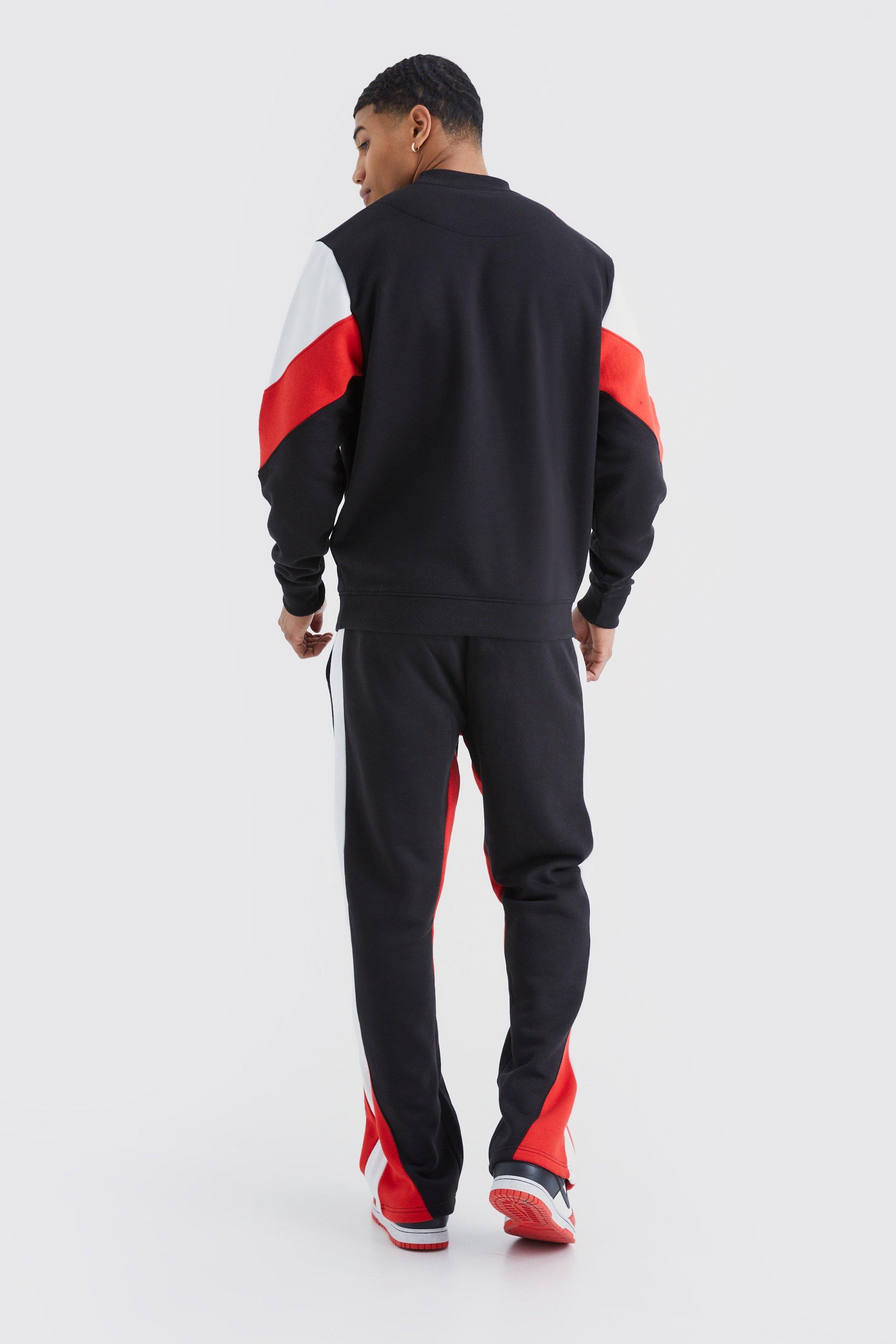 Boohoo mens 2024 red tracksuit