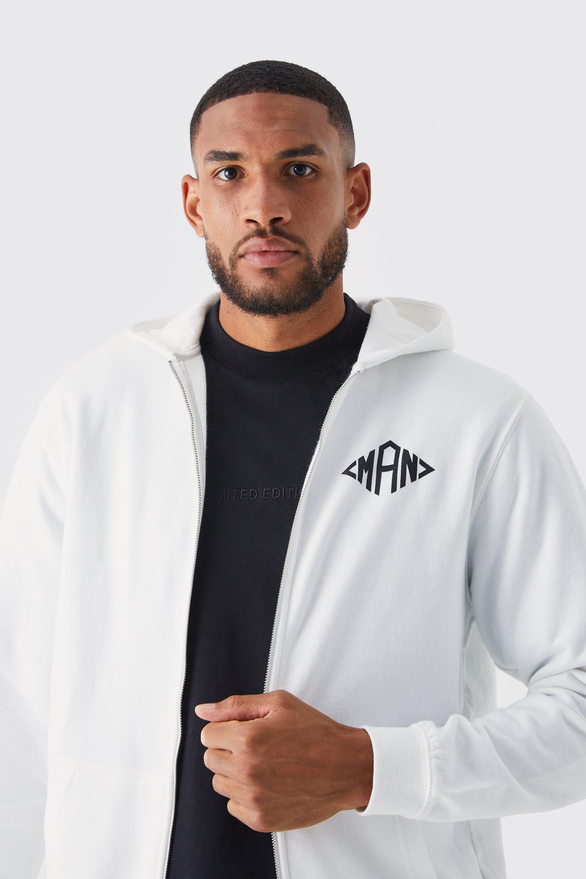 Boohoo man deals white hoodie