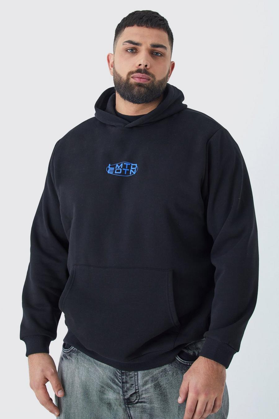 Black nero Plus Basic Limited Over The Head Hoodie