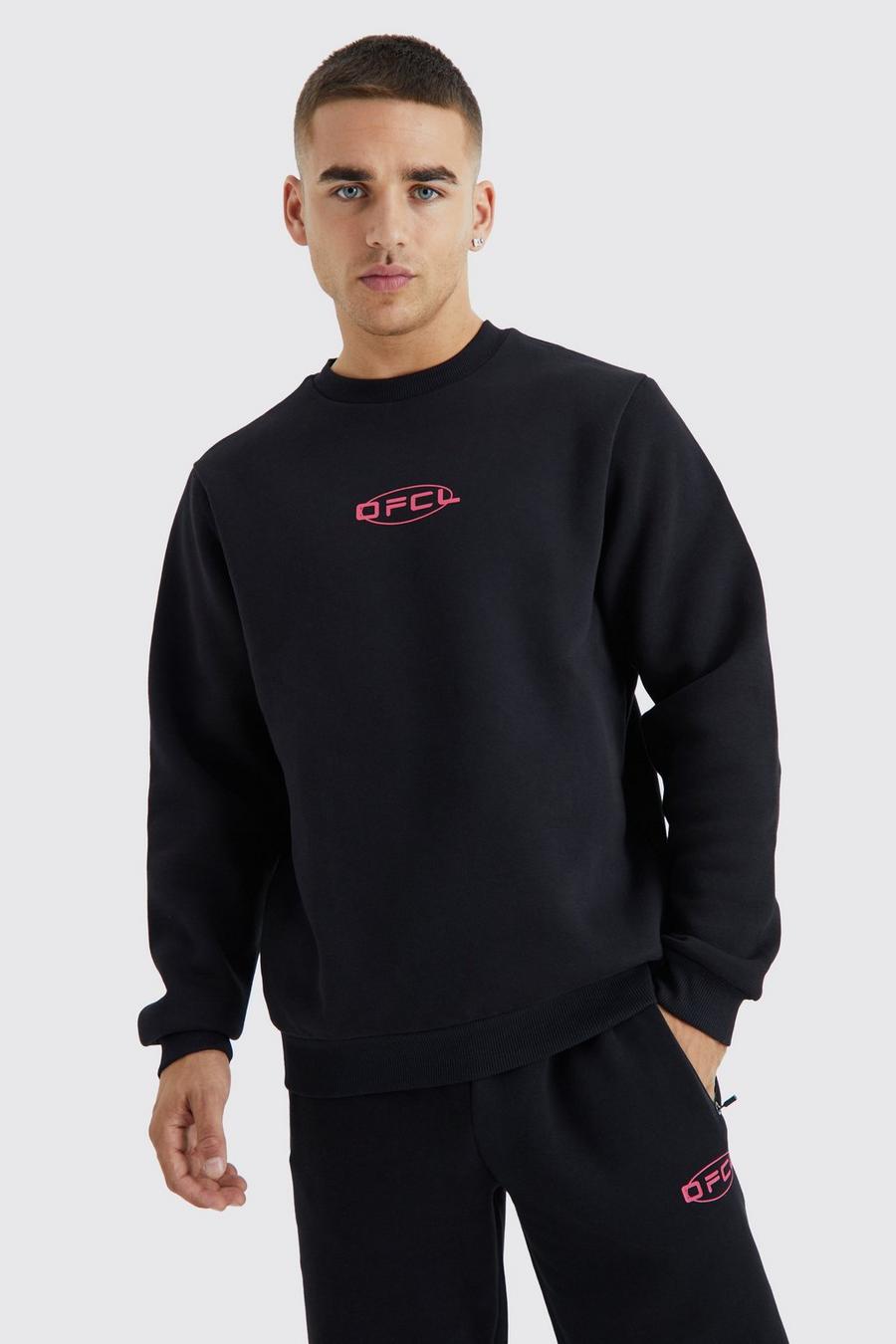Black Basic Ofcl Crew Neck Sweatshirt