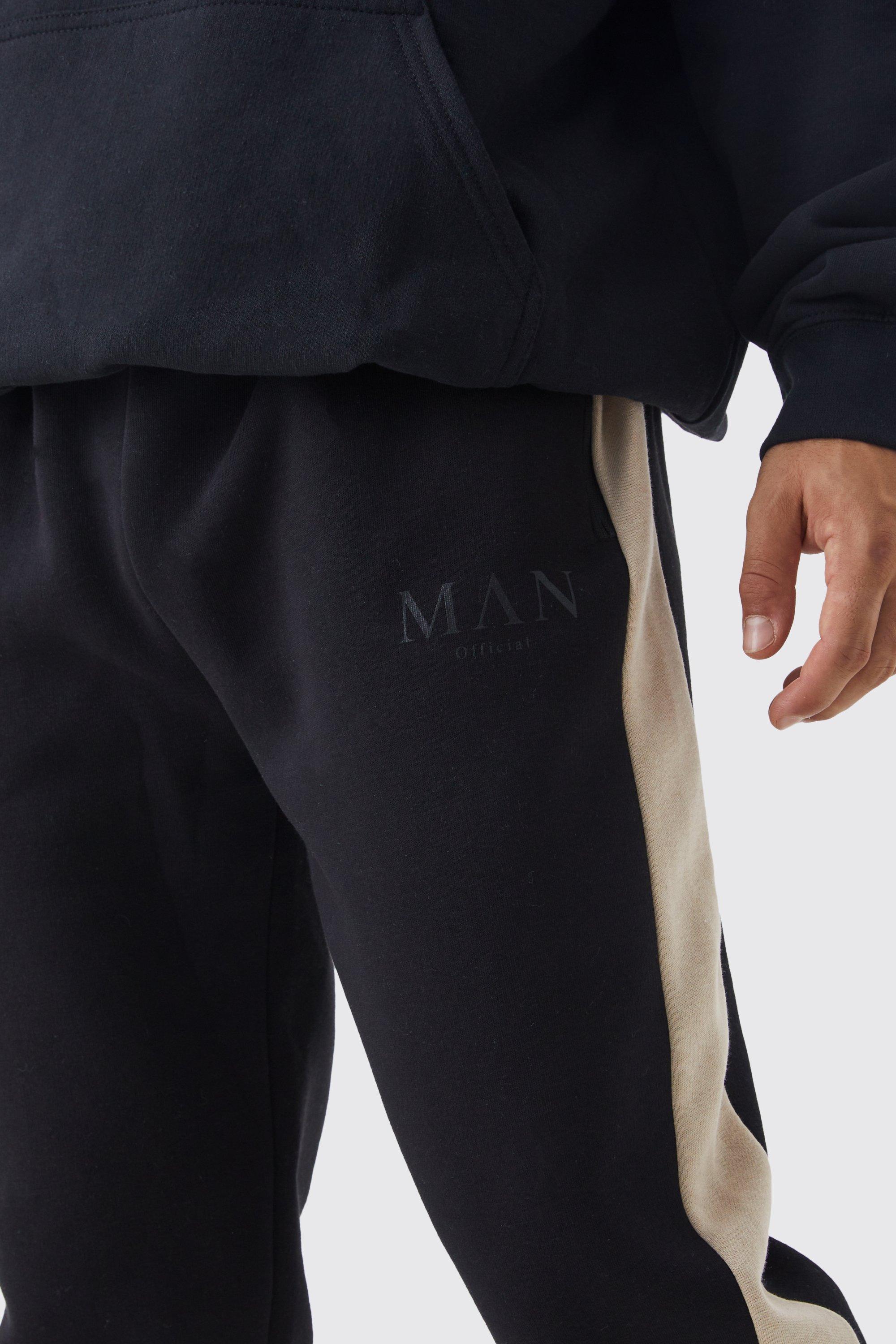 Man Regular Fit Side Panel Jogger