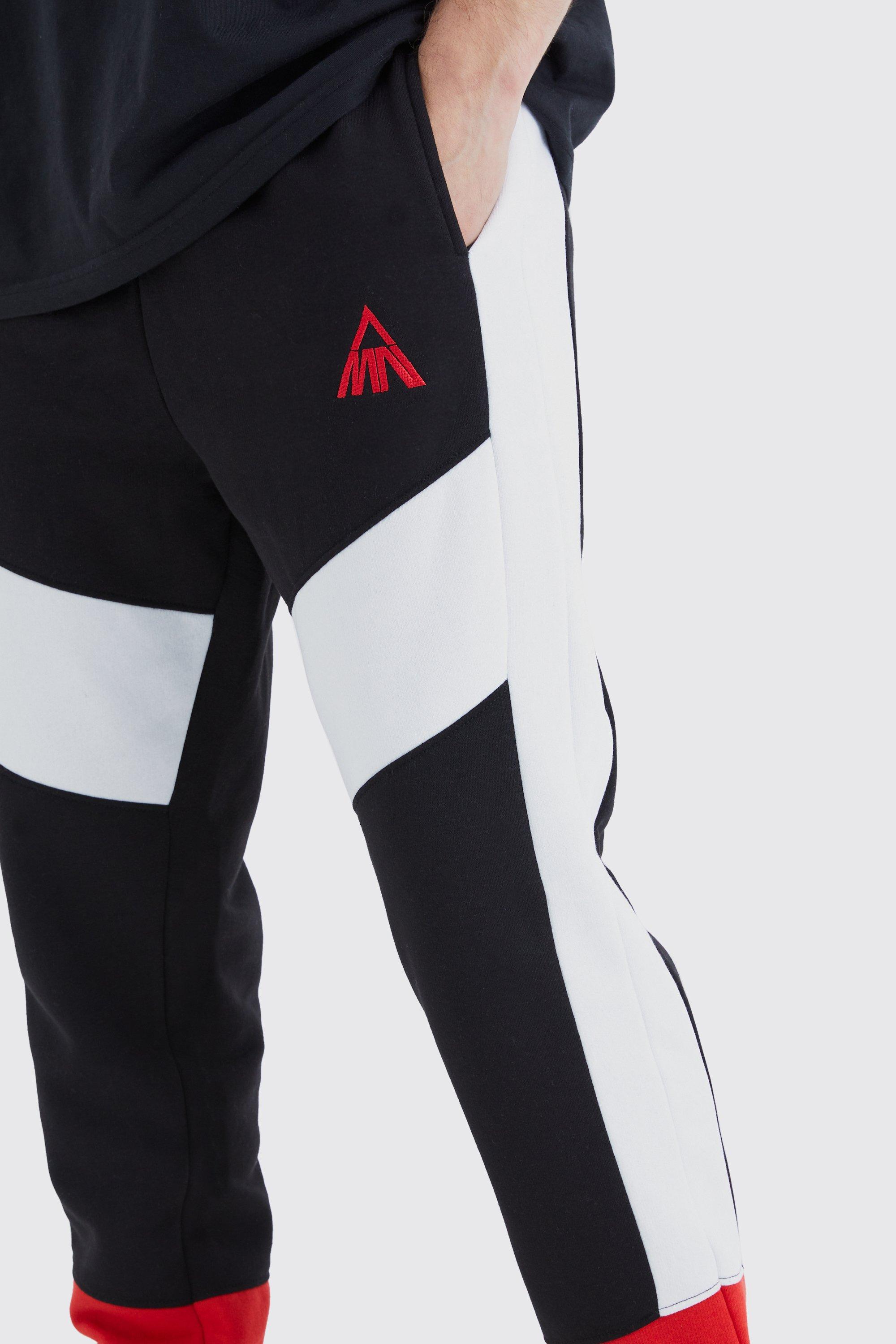 NEOPRENE EFFECT JOGGER PANTS - Black