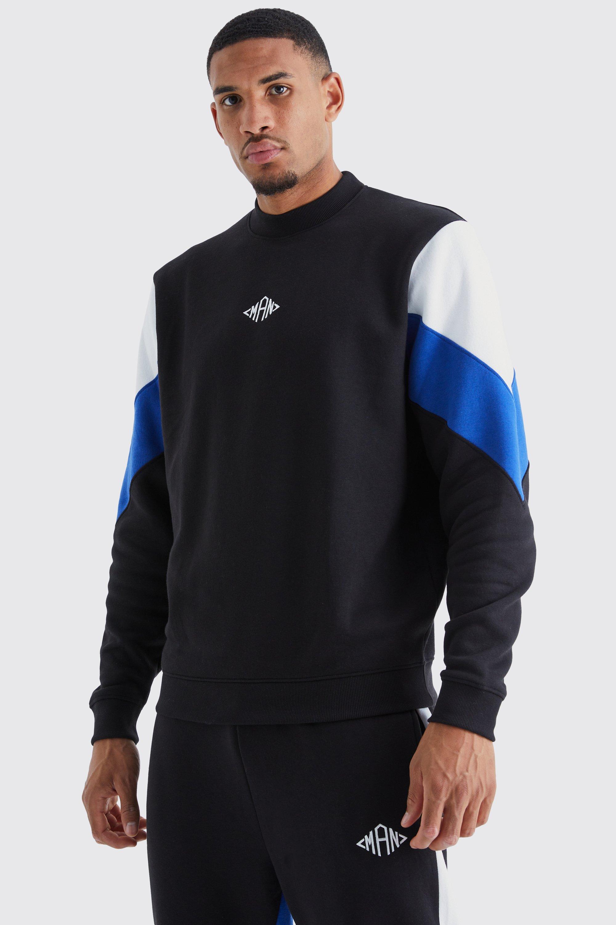 Nike colour block sweater hotsell