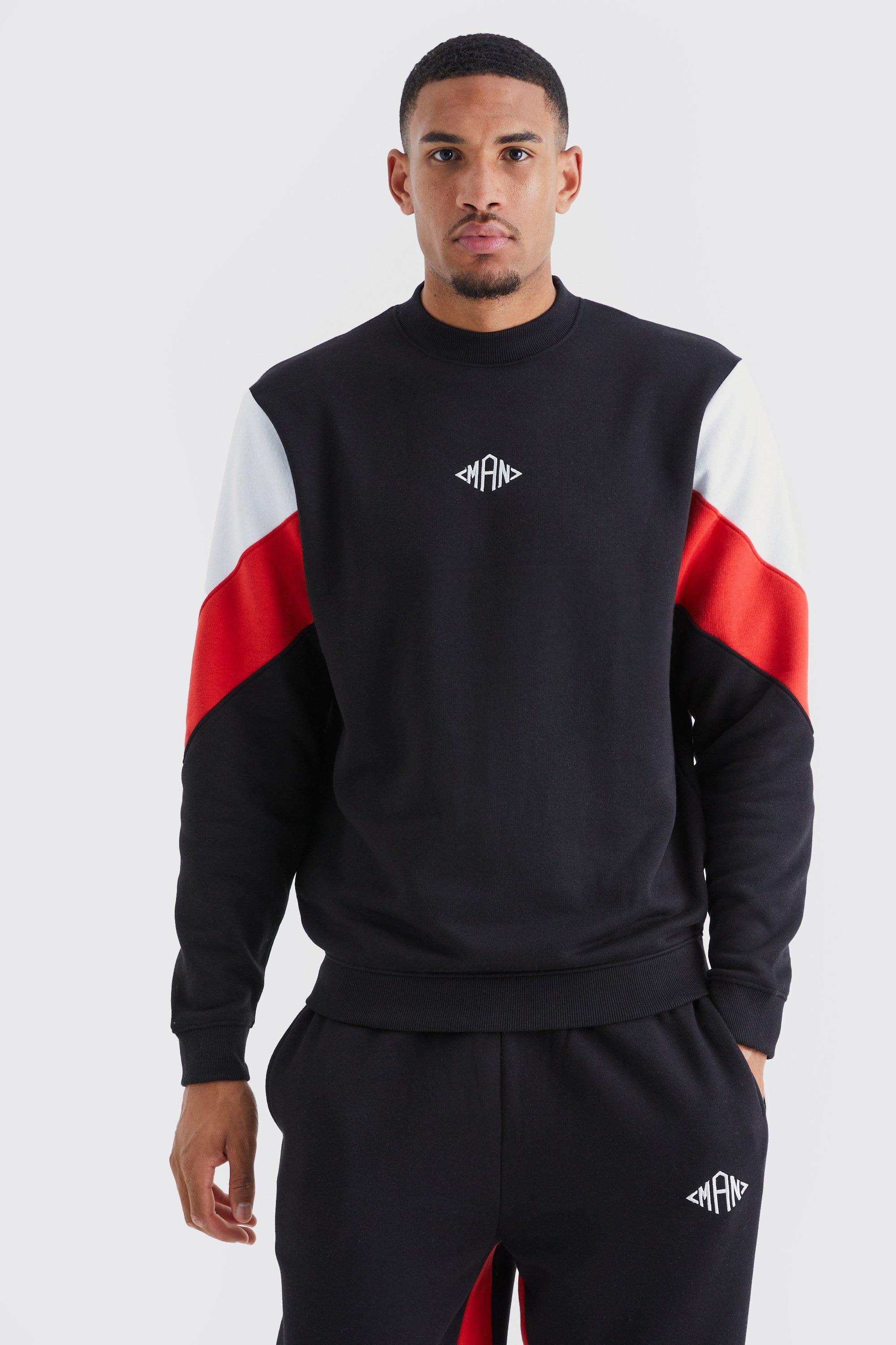 Nike colour block discount sweater