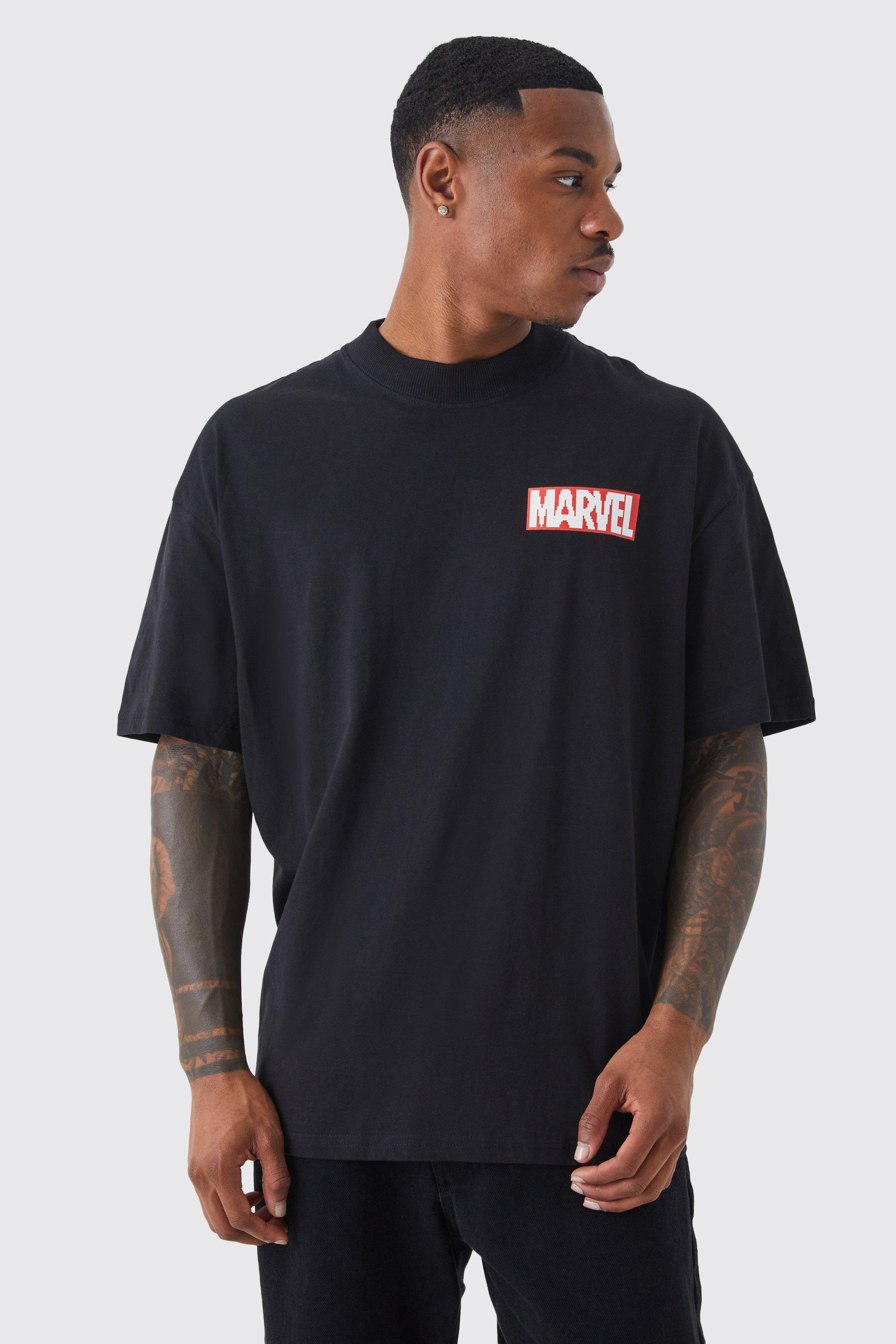 Penshoppe Marvel Oversized T-Shirt With Captain America, 40% OFF