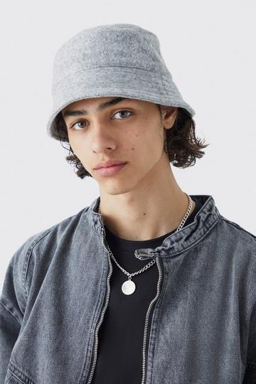 Brushed Heavyweight Bucket Hat grey marl